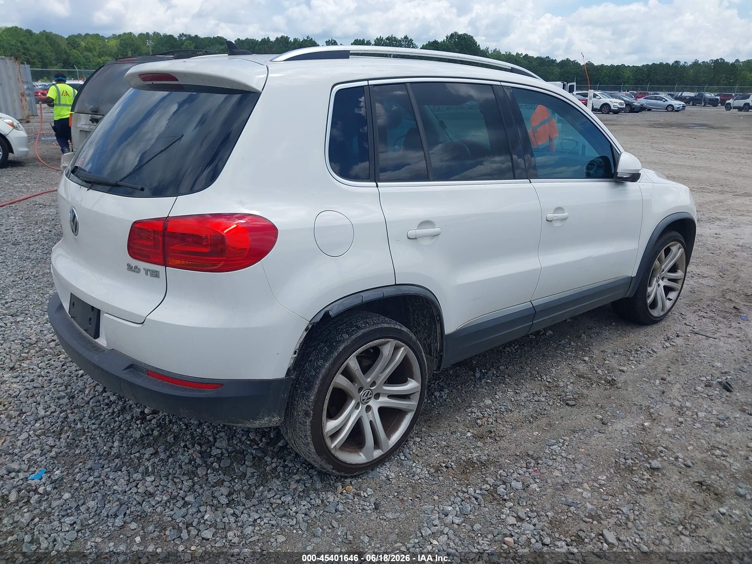 2012 Volkswagen Tiguan Sel White vin: WVGAV7AX2CW557810