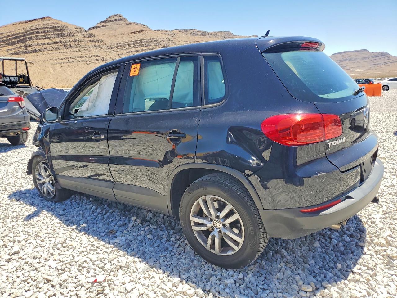 2012 Volkswagen Tiguan S Black vin: WVGAV7AX2CW578852