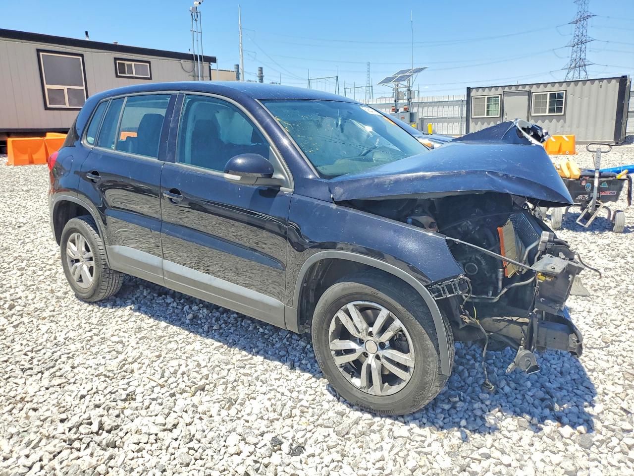 2012 Volkswagen Tiguan S Black vin: WVGAV7AX2CW578852