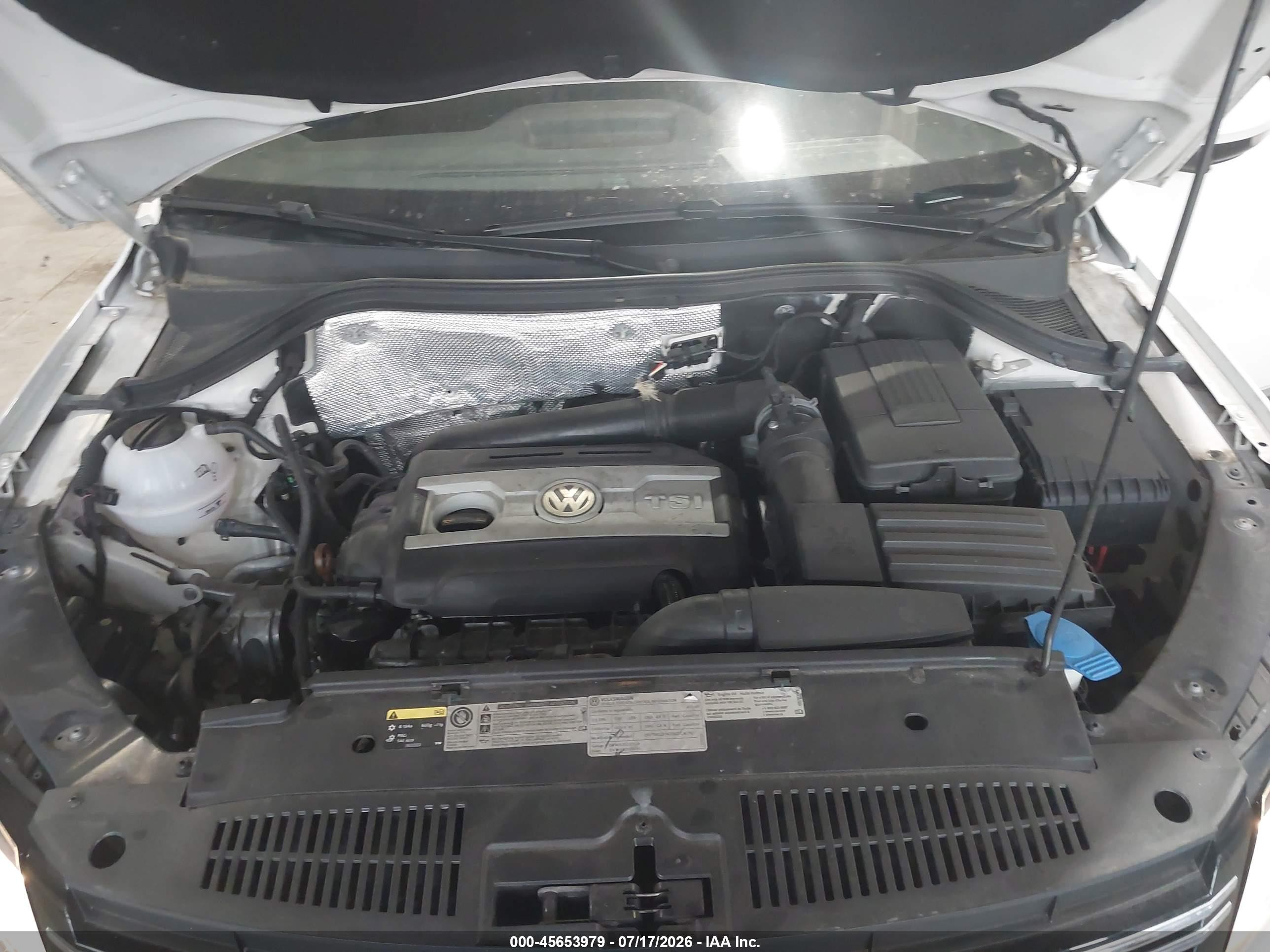 2013 Volkswagen Tiguan Se White vin: WVGAV7AX2DW549305