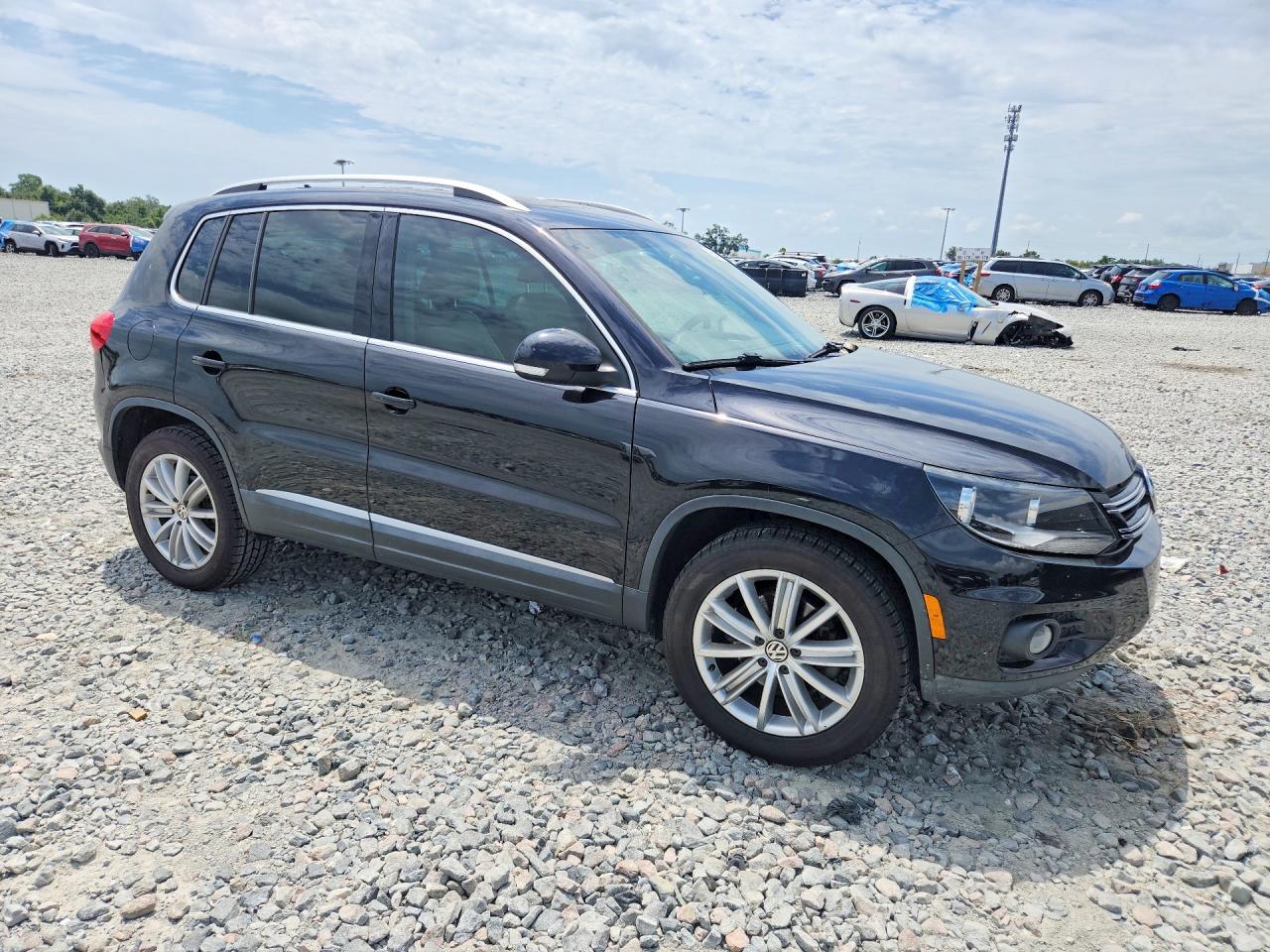 2015 Volkswagen Tiguan S Black vin: WVGAV7AX2FW504531