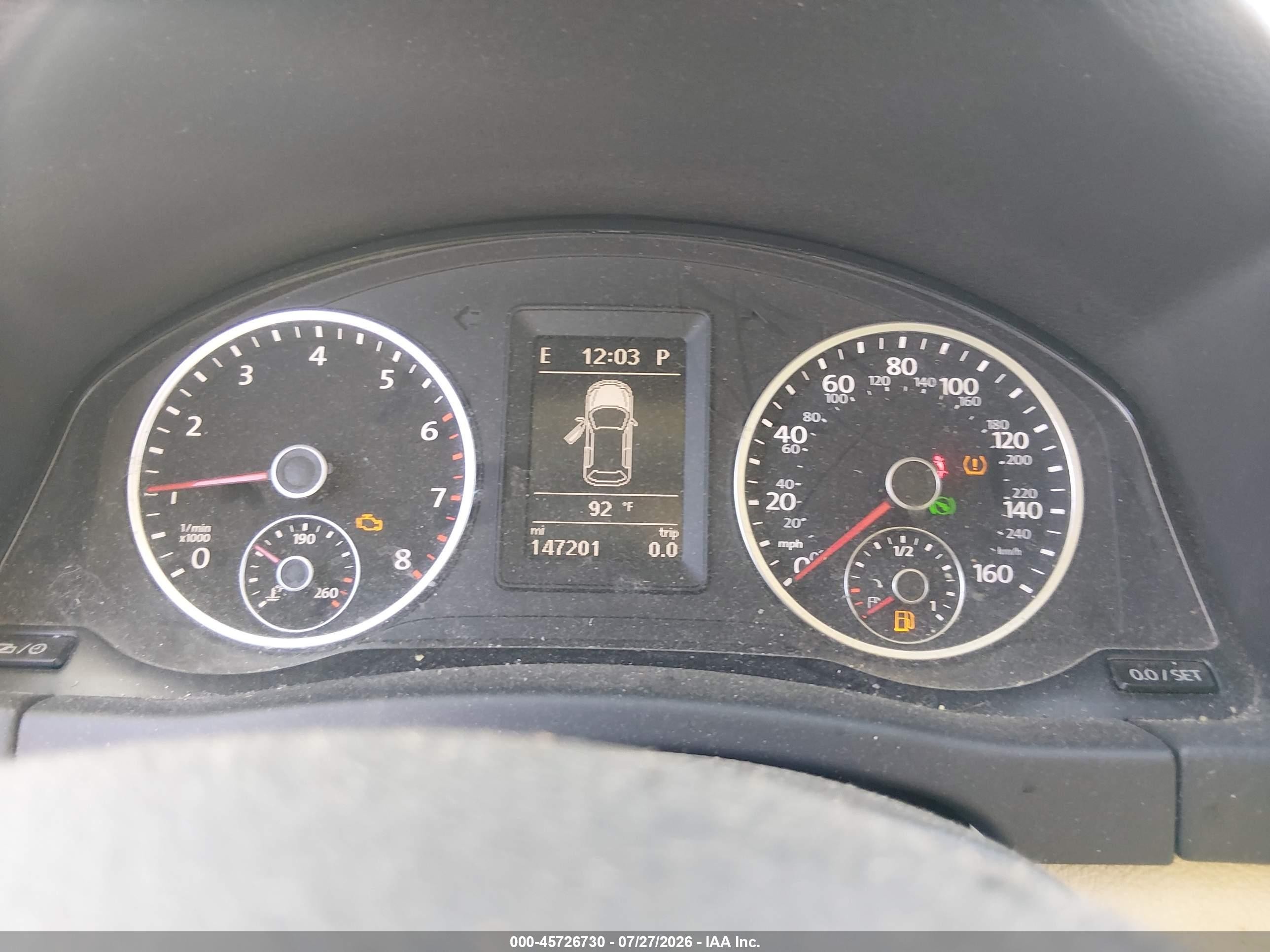 2015 Volkswagen Tiguan Se White vin: WVGAV7AX2FW607058