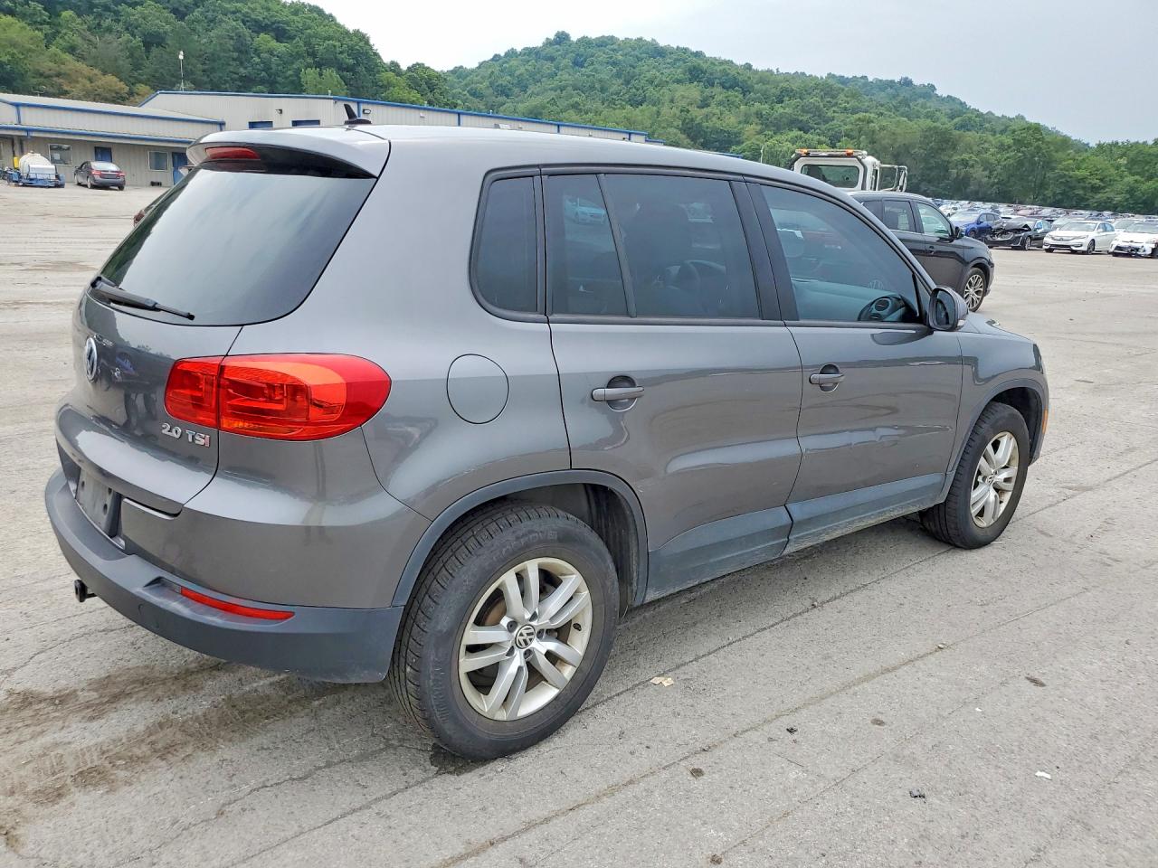 2012 Volkswagen Tiguan S Gray vin: WVGAV7AX3CW086492