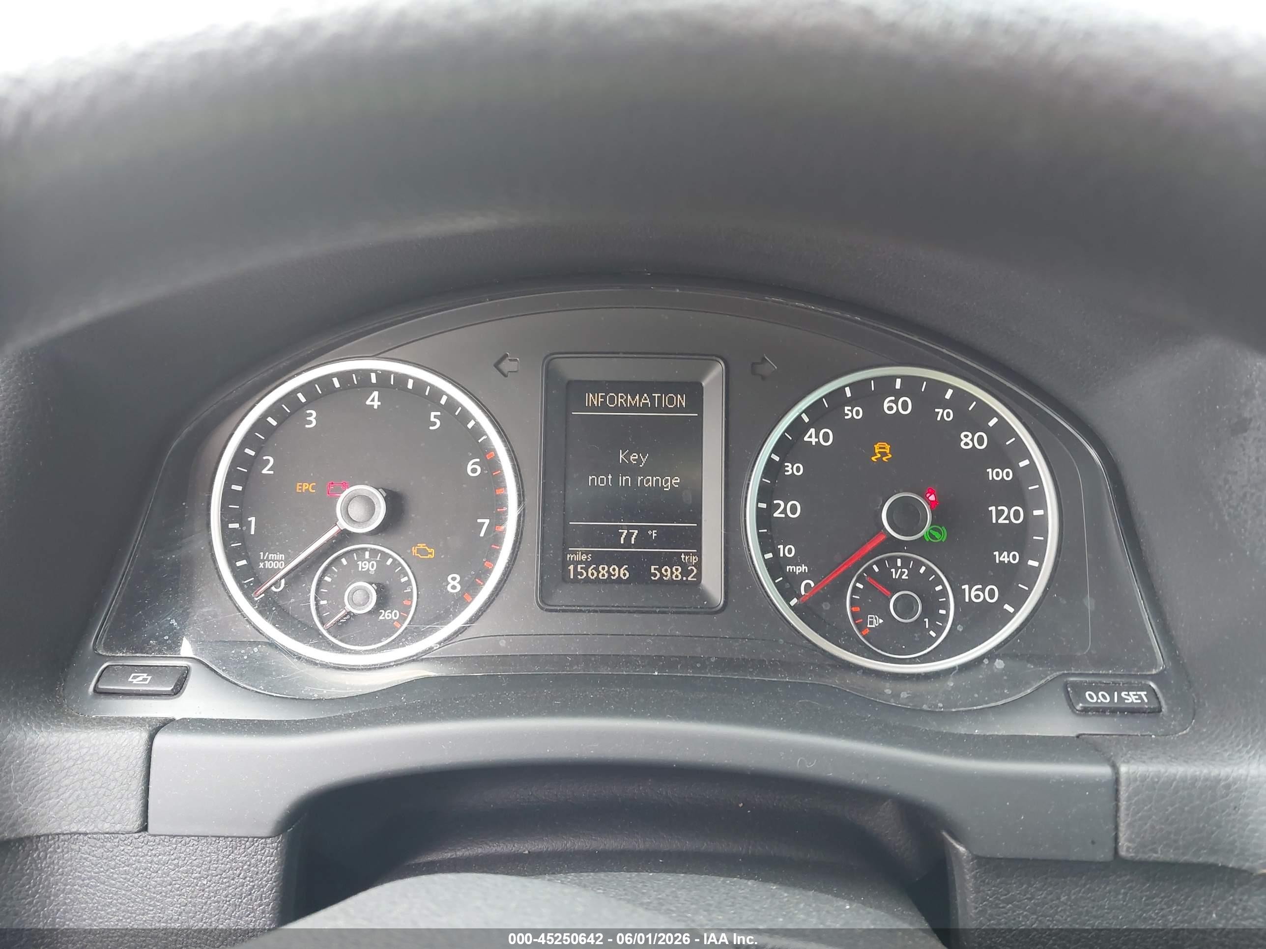 2012 Volkswagen Tiguan S Черный vin: WVGAV7AX3CW605914