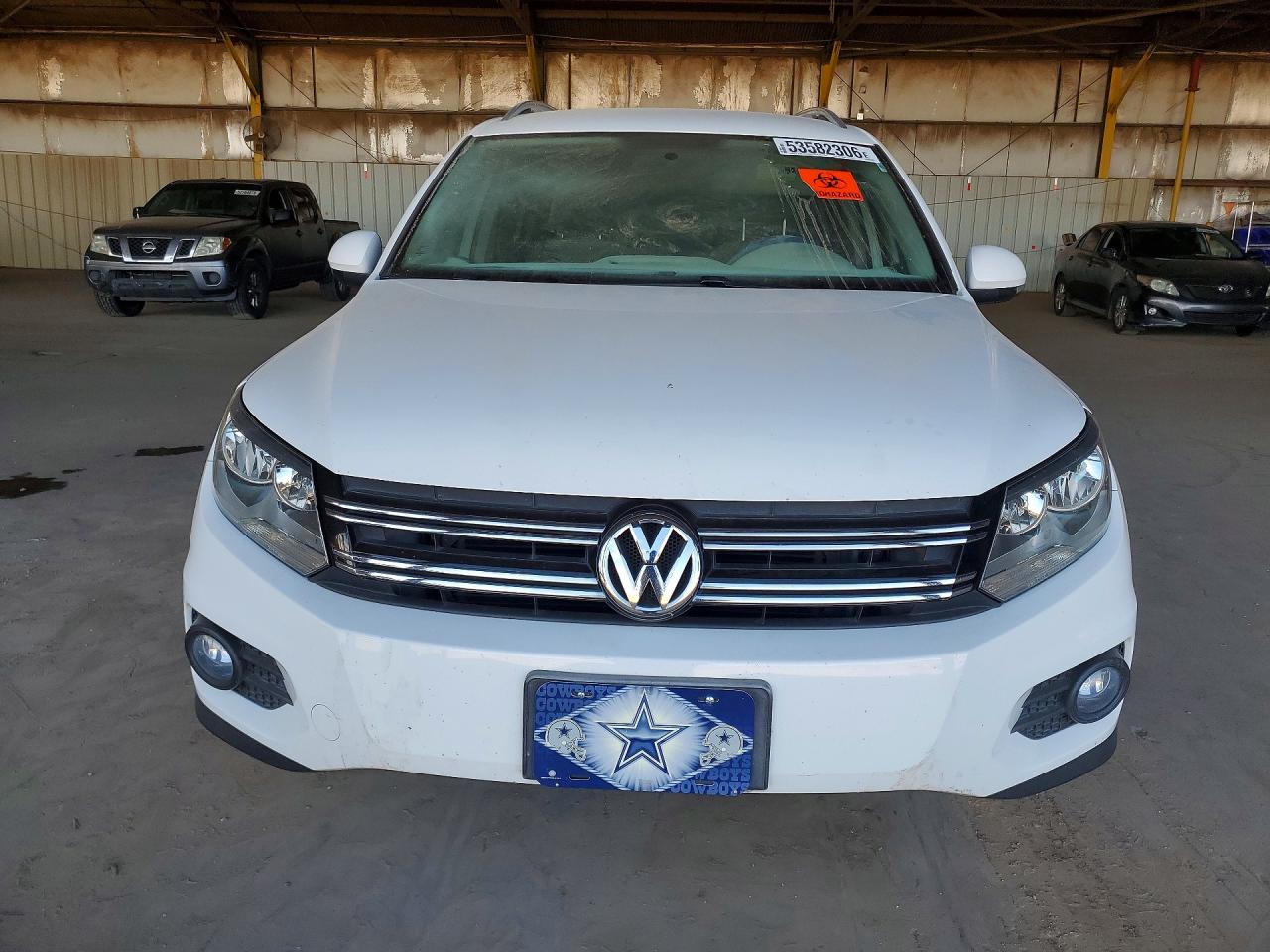 2013 Volkswagen Tiguan S Белый vin: WVGAV7AX3DW521660