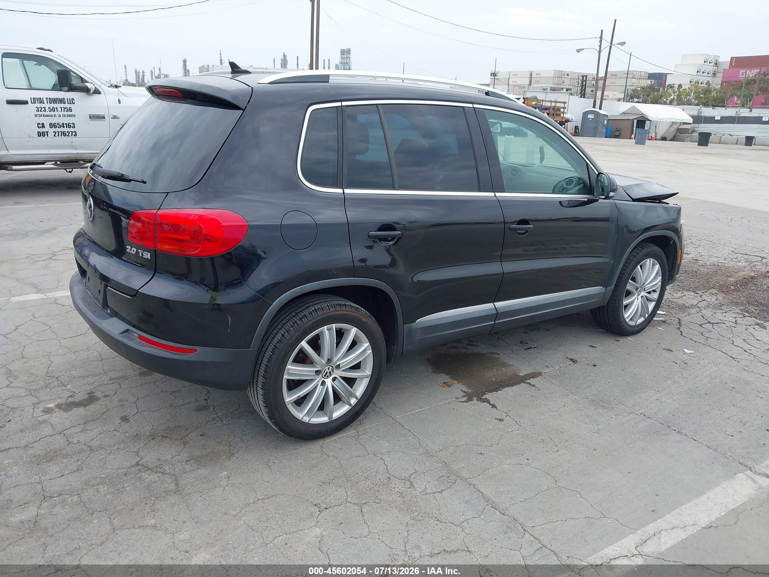 2013 Volkswagen Tiguan Se Black vin: WVGAV7AX3DW537177