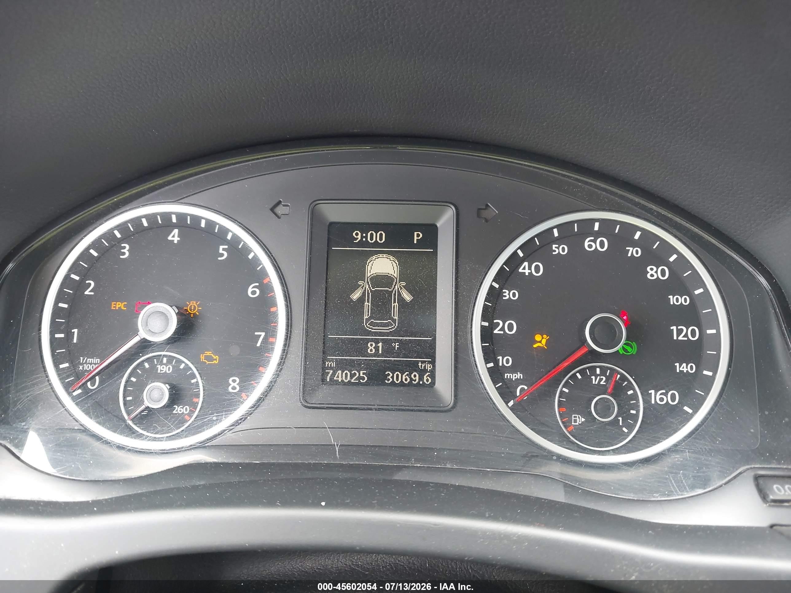 2013 Volkswagen Tiguan Se Black vin: WVGAV7AX3DW537177