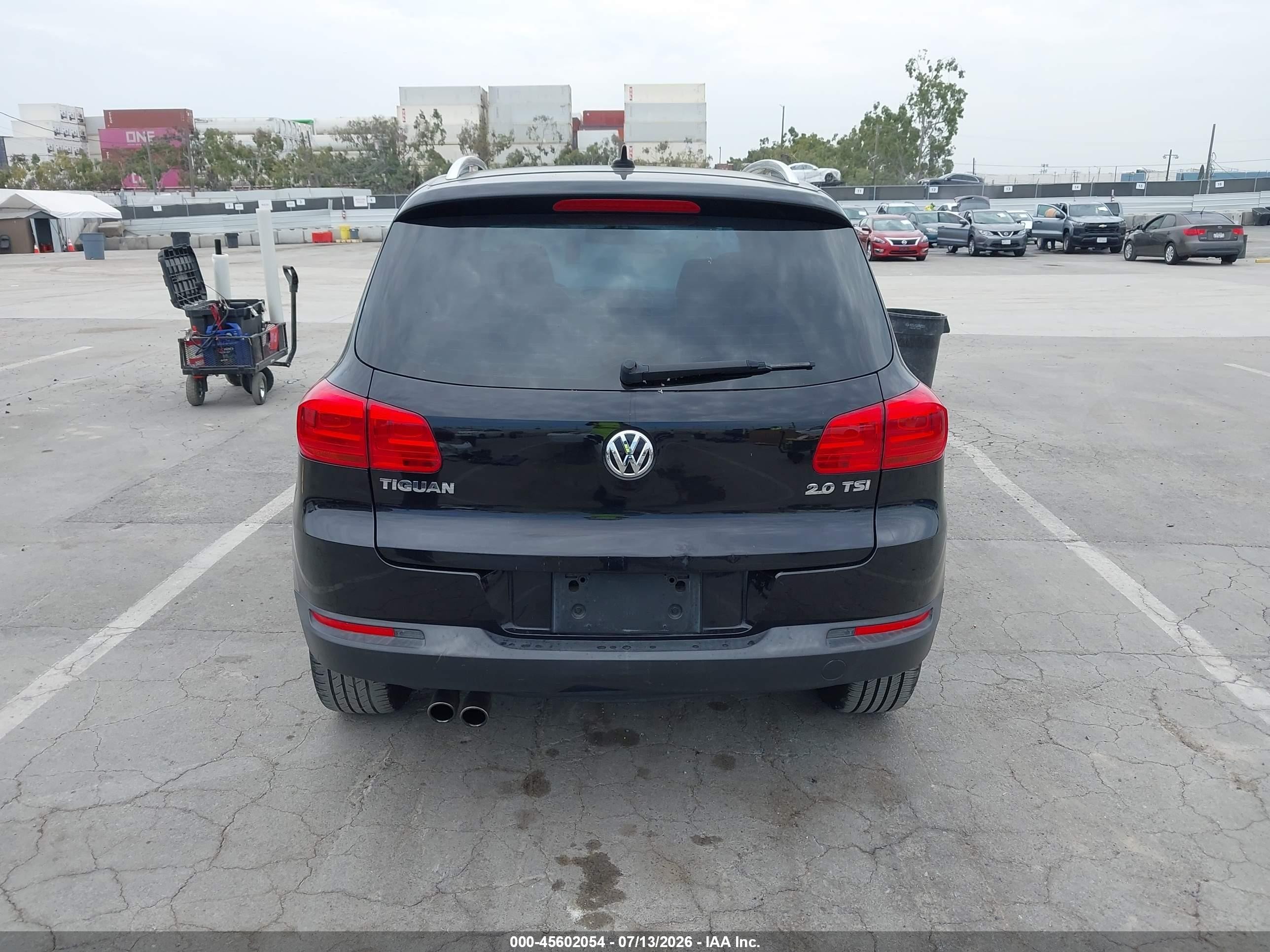 2013 Volkswagen Tiguan Se Black vin: WVGAV7AX3DW537177