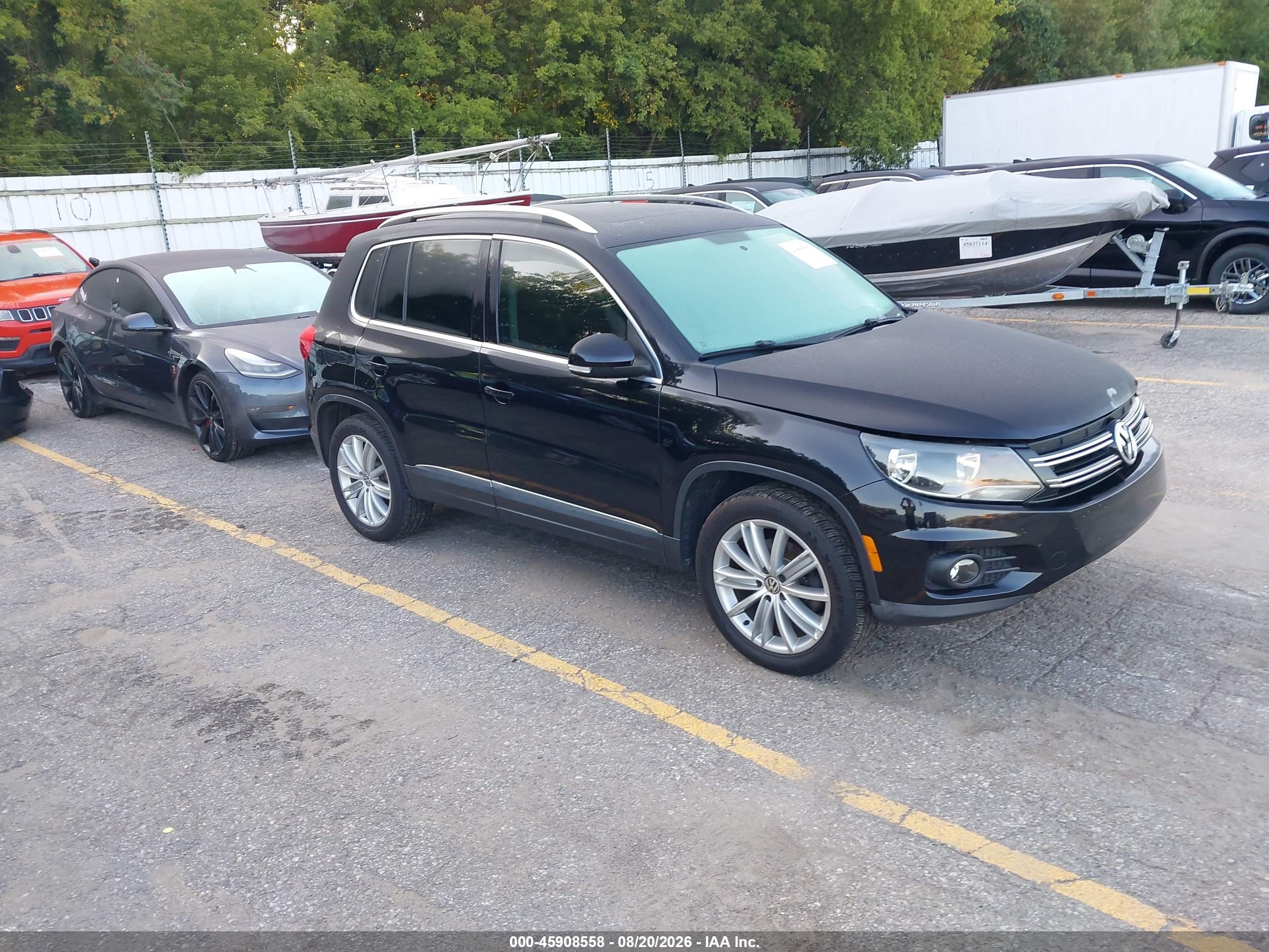 2015 Volkswagen Tiguan Sel Black vin: WVGAV7AX3FW503999