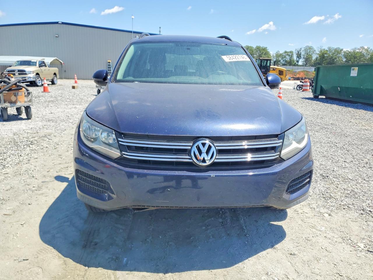 2015 Volkswagen Tiguan S Blue vin: WVGAV7AX3FW510743