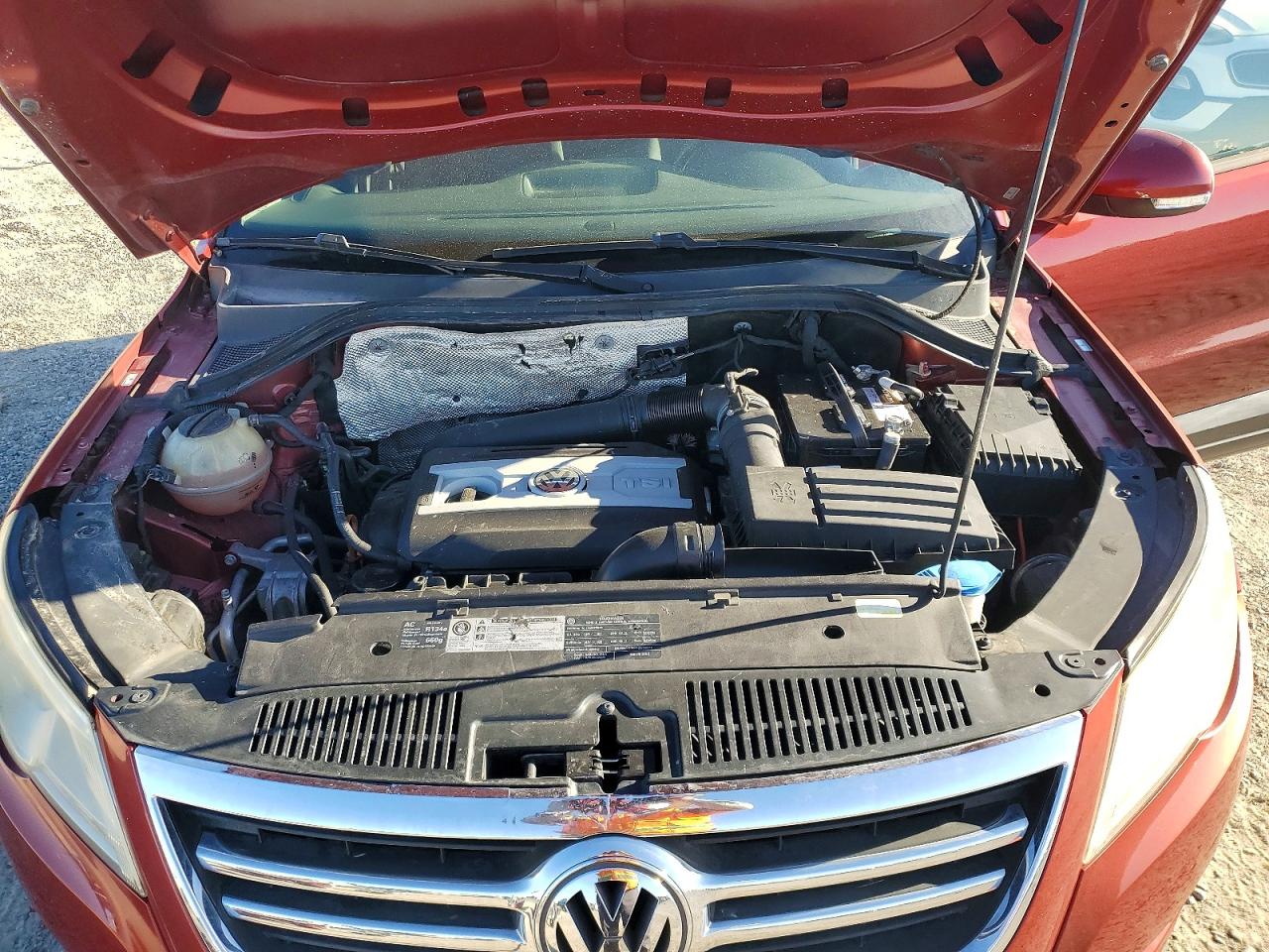 2010 Volkswagen Tiguan S/se/sel Burgundy vin: WVGAV7AX4AW000474