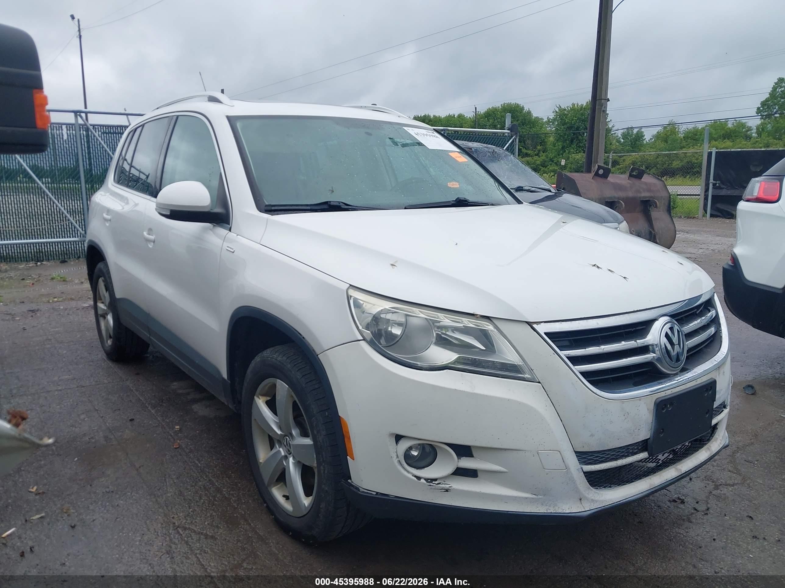 2010 Volkswagen Tiguan Wolfsburg Edition White vin: WVGAV7AX4AW001673