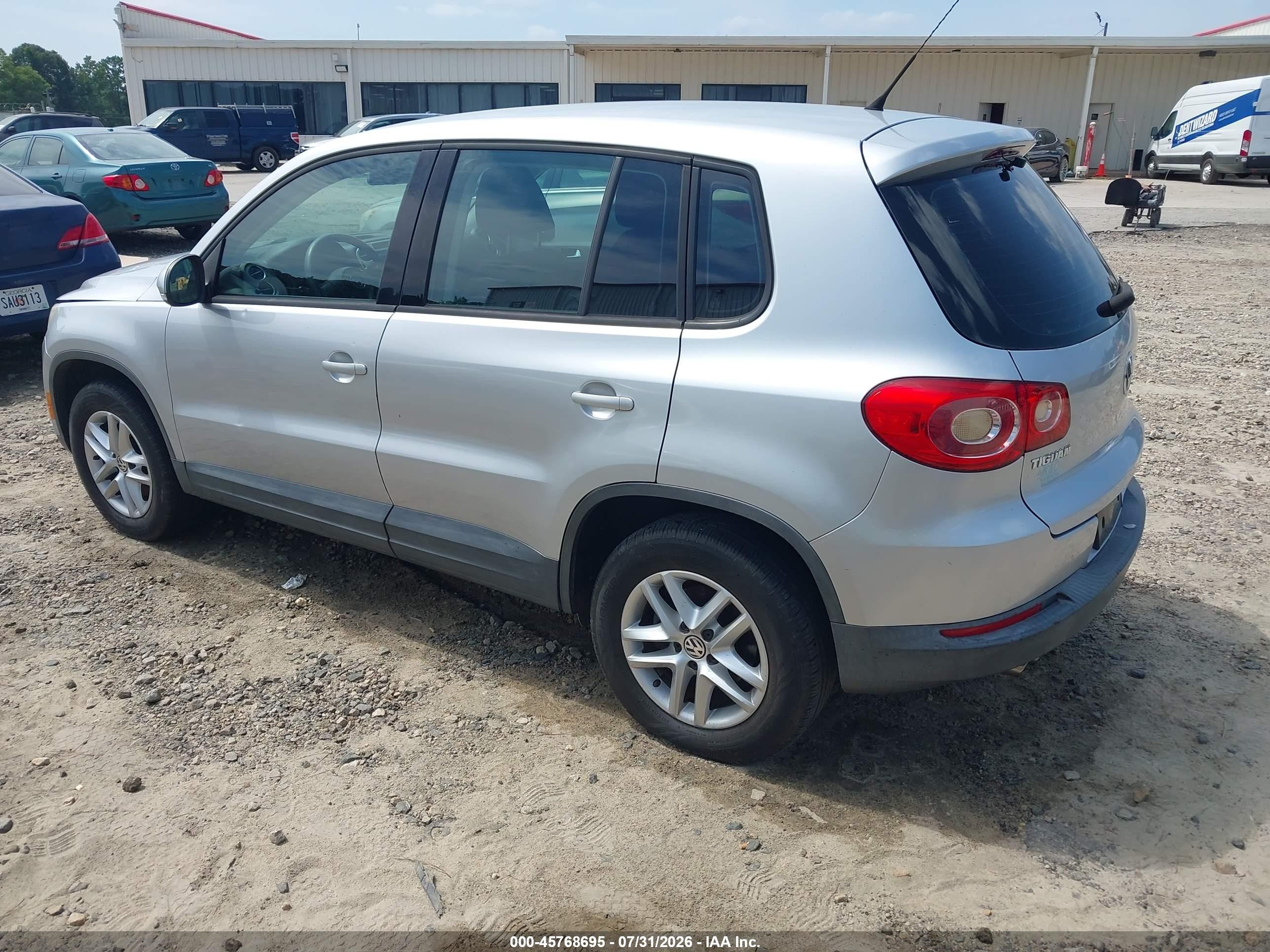2011 Volkswagen Tiguan S Gray vin: WVGAV7AX4BW525732