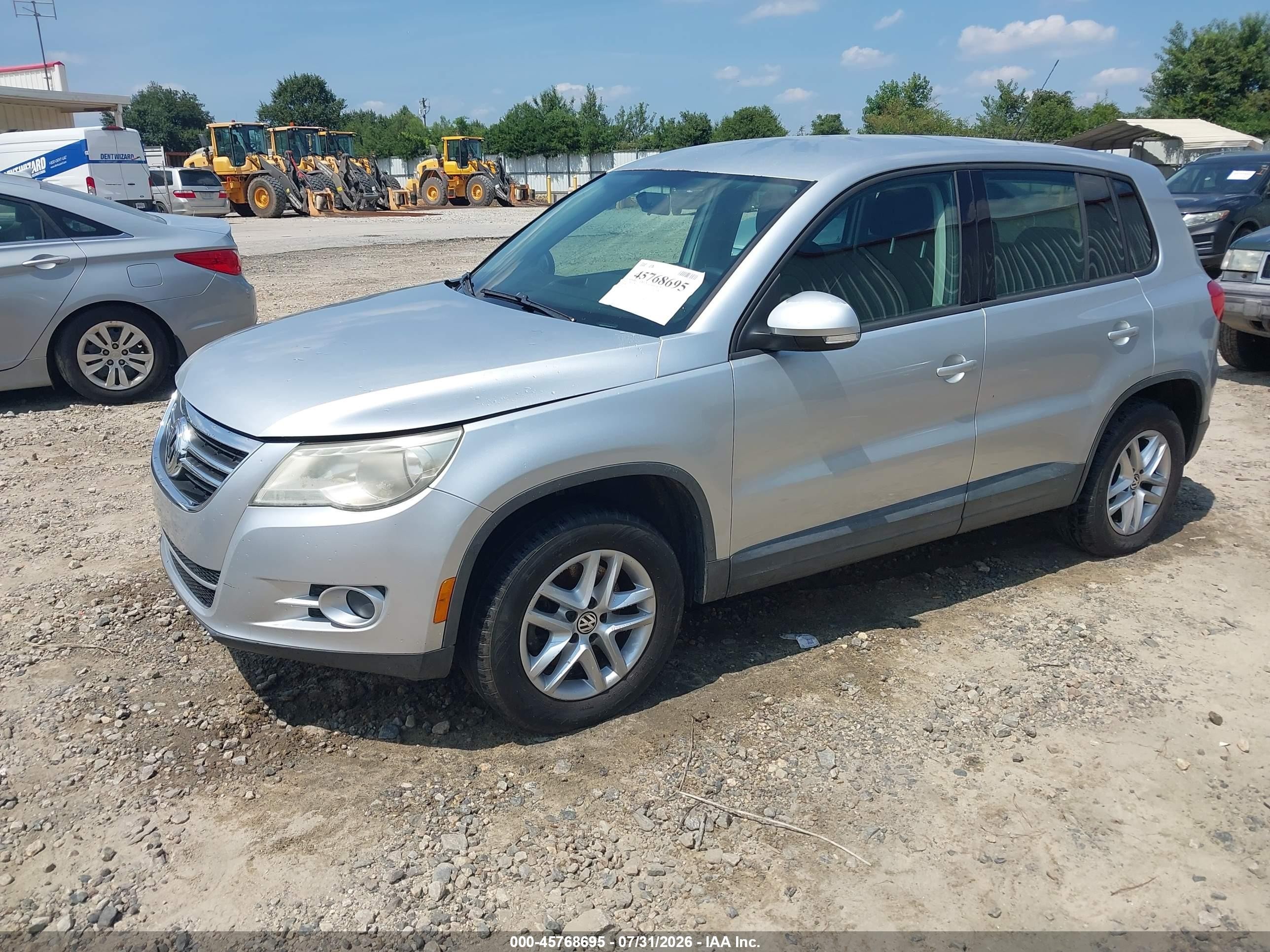 2011 Volkswagen Tiguan S Gray vin: WVGAV7AX4BW525732