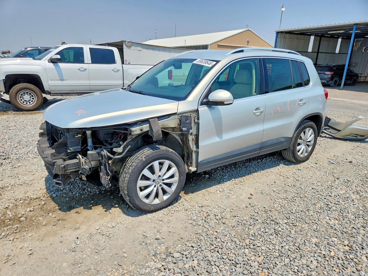 2011 Volkswagen Tiguan S Silver vin: WVGAV7AX4BW555975