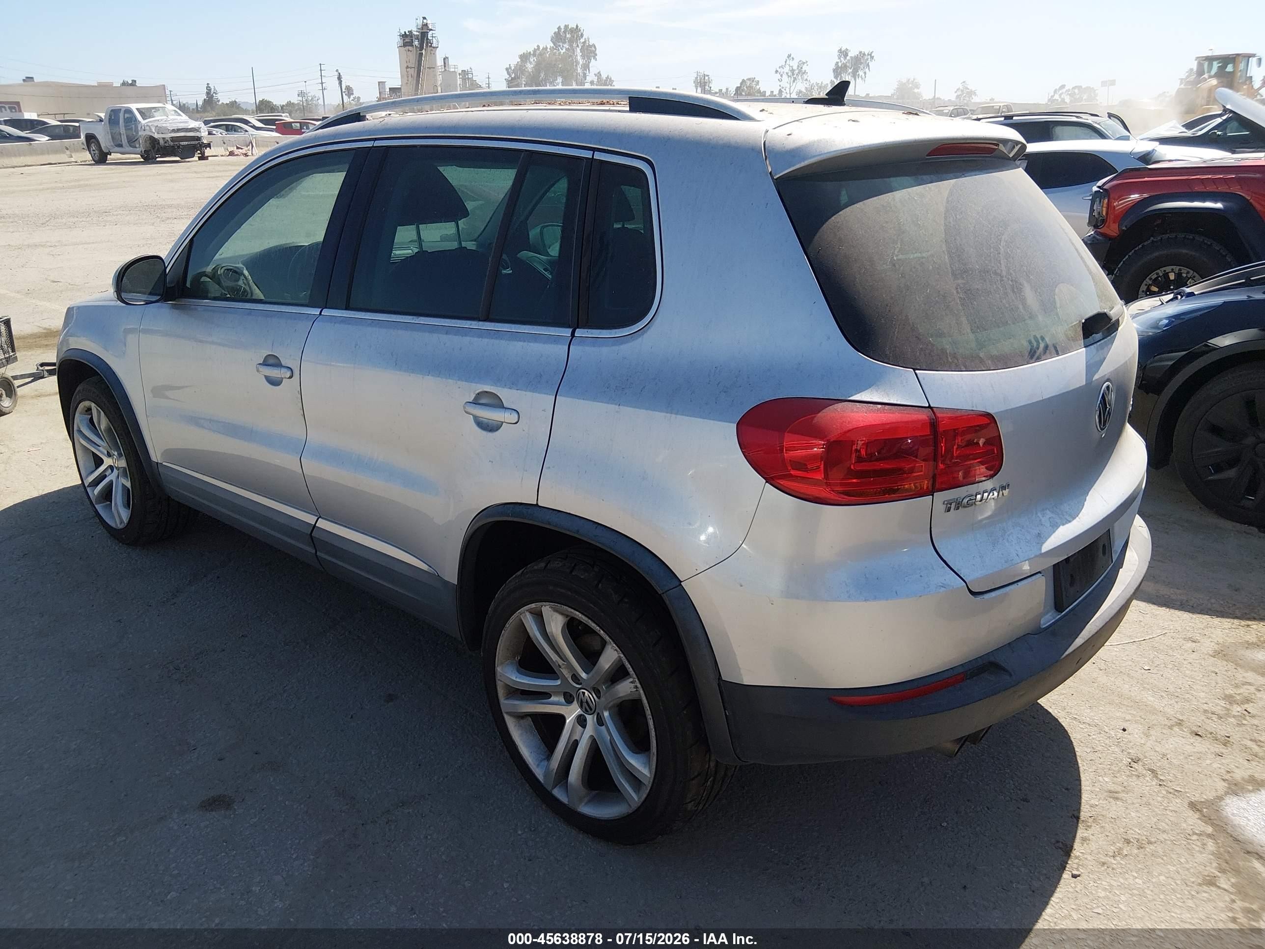 2012 Volkswagen Tiguan Sel Silver vin: WVGAV7AX4CW001546