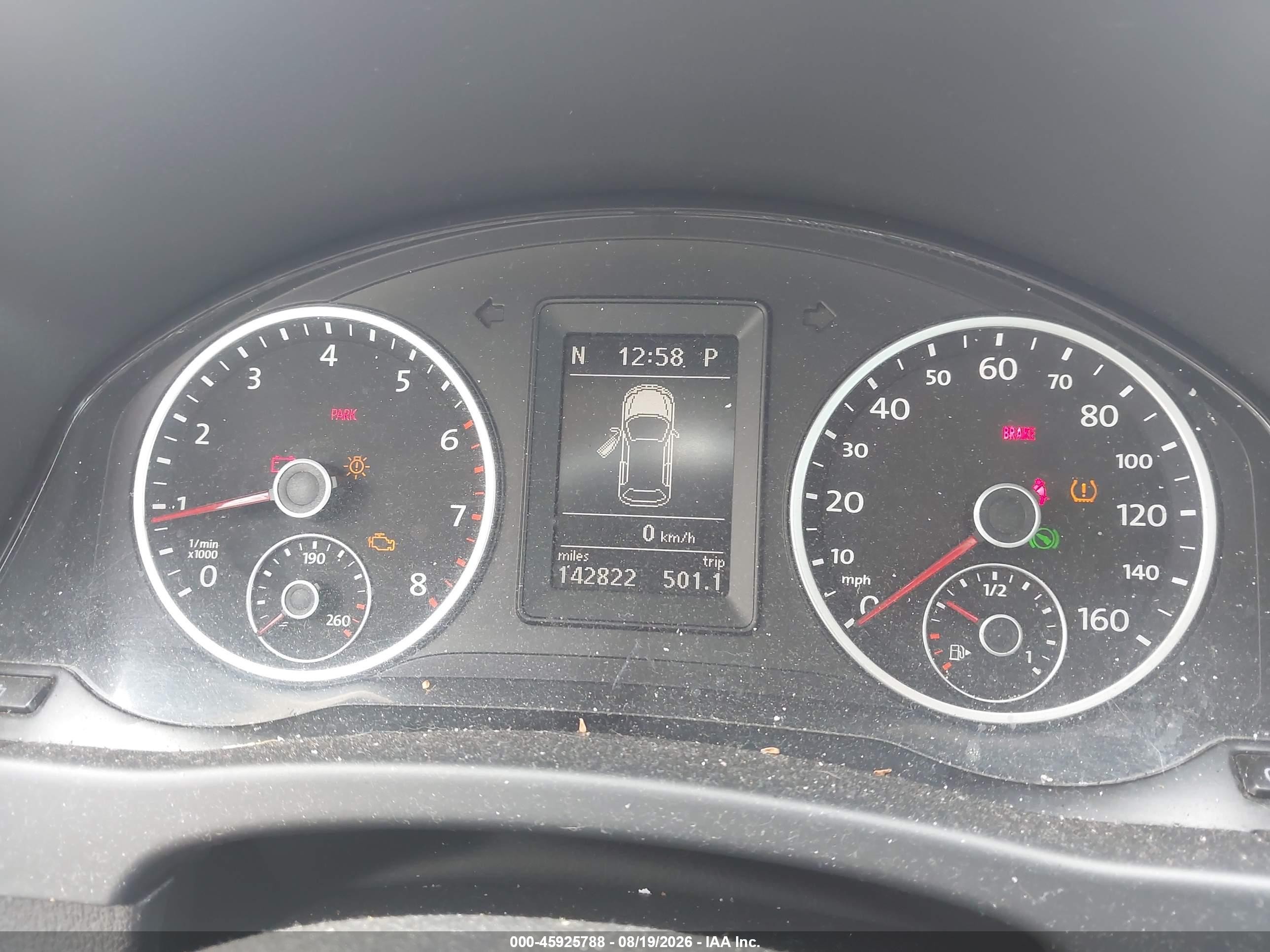 2012 Volkswagen Tiguan Se Серый vin: WVGAV7AX4CW002843