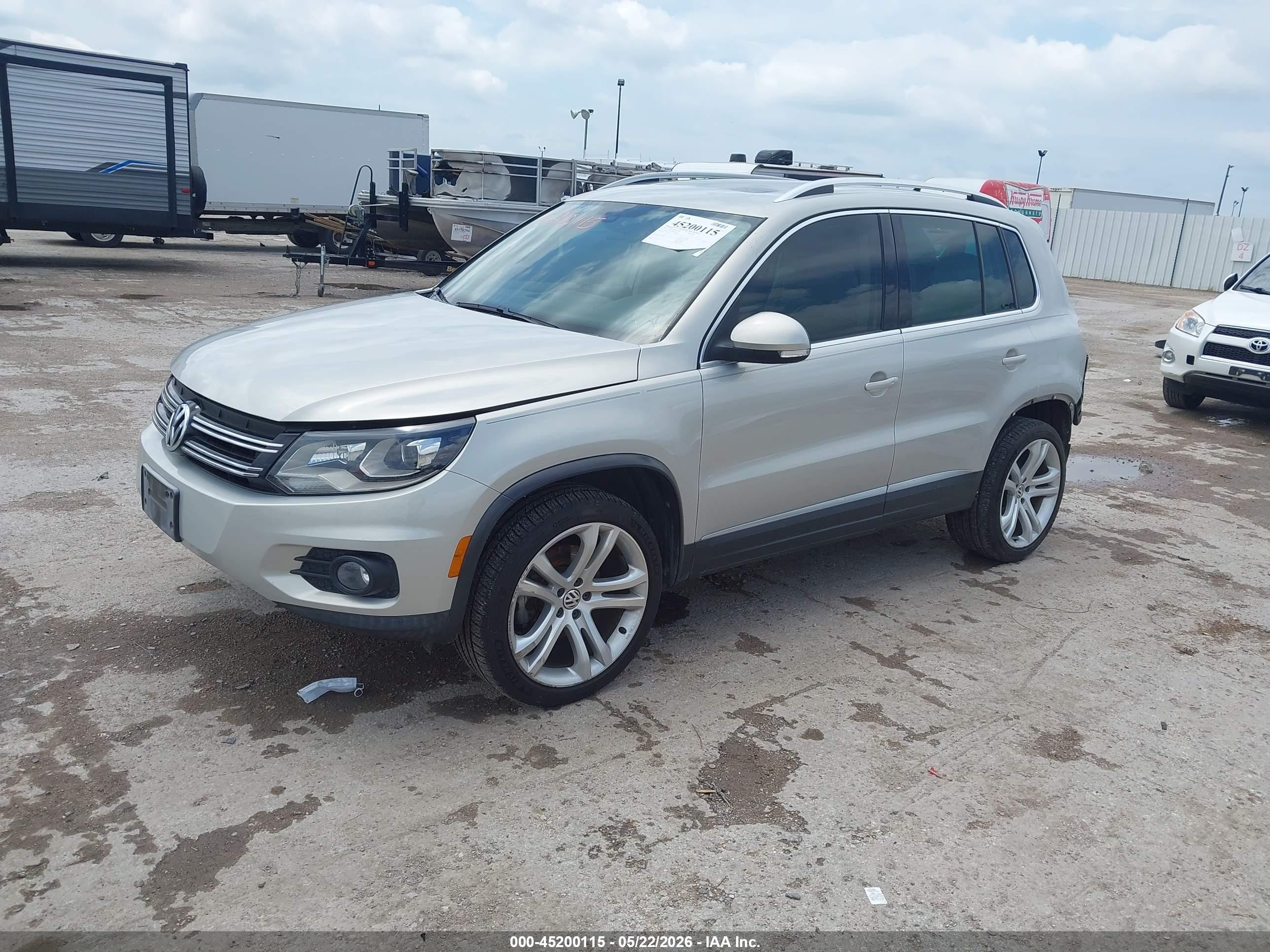 2013 Volkswagen Tiguan Sel Silver vin: WVGAV7AX4DW526916