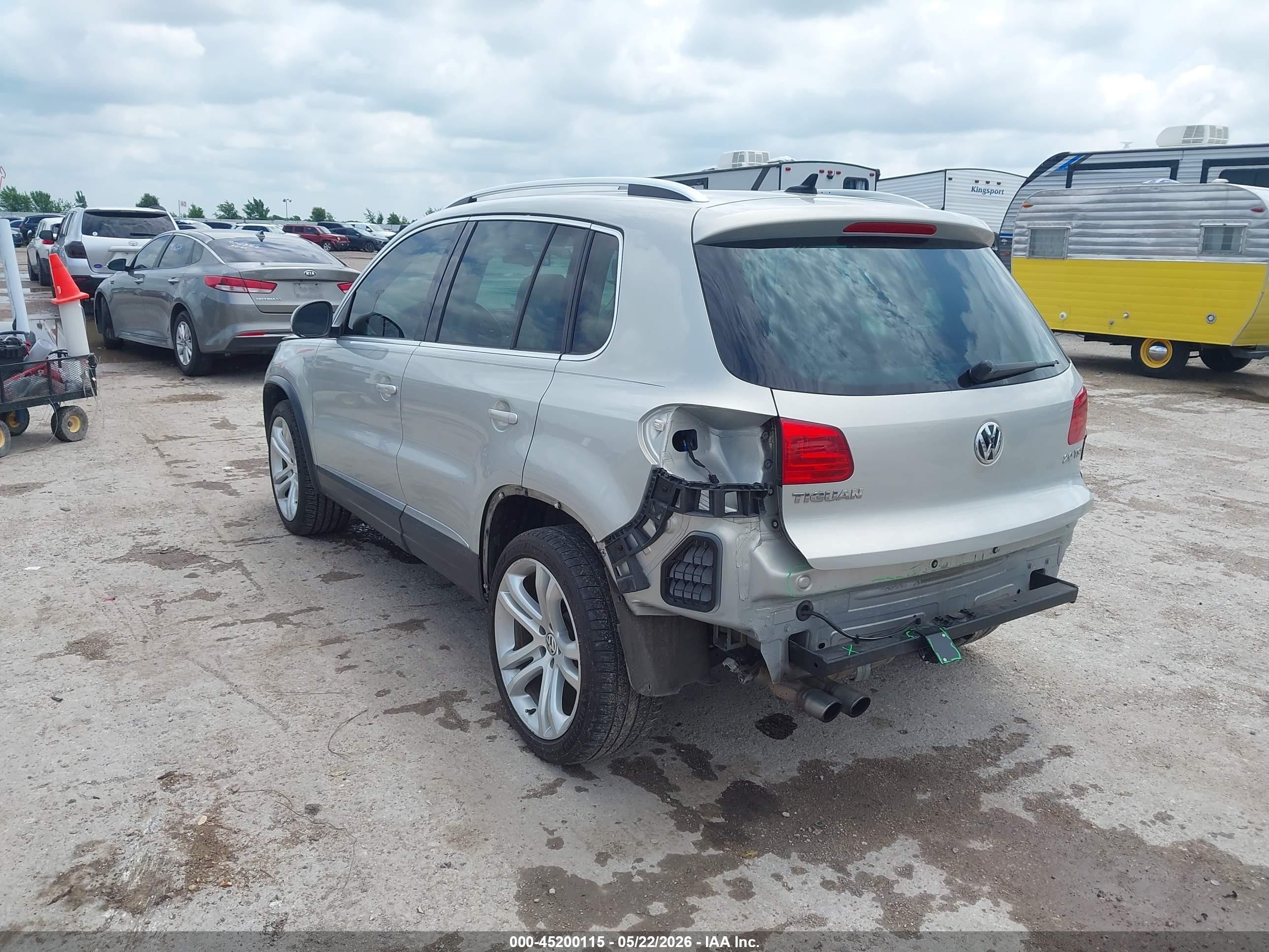 2013 Volkswagen Tiguan Sel Silver vin: WVGAV7AX4DW526916