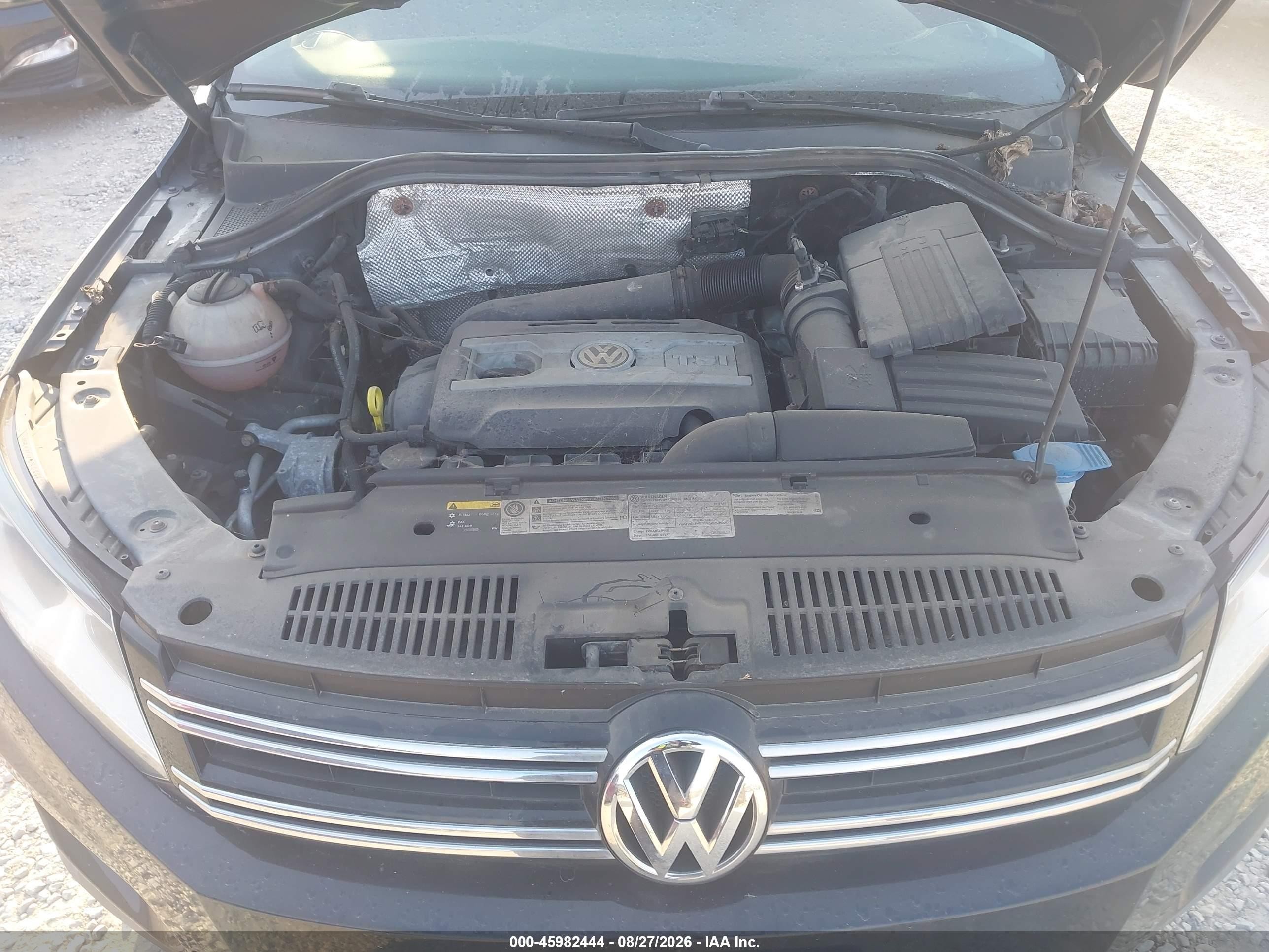 2015 Volkswagen Tiguan Se Black vin: WVGAV7AX4FW549082