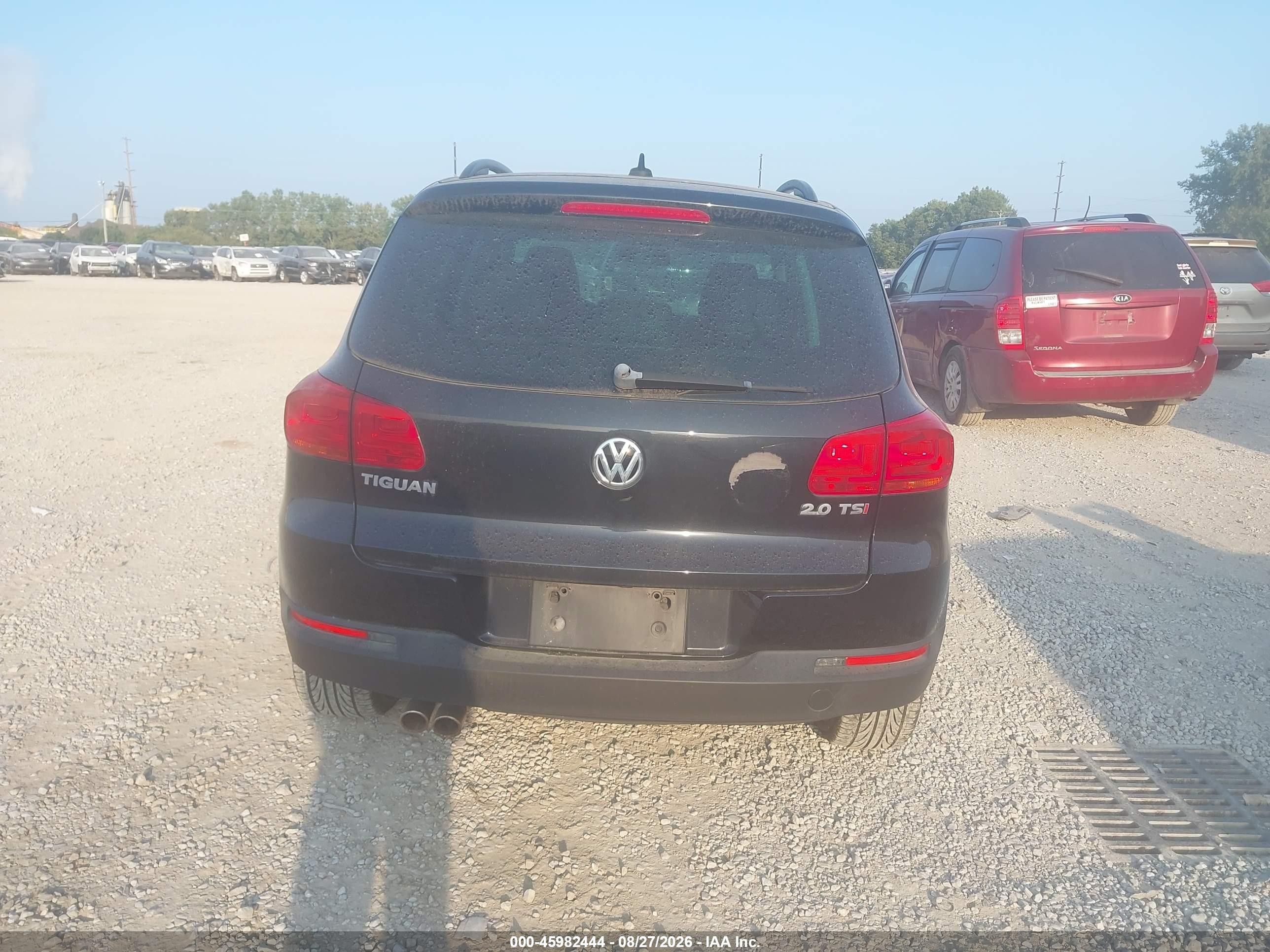 2015 Volkswagen Tiguan Se Black vin: WVGAV7AX4FW549082