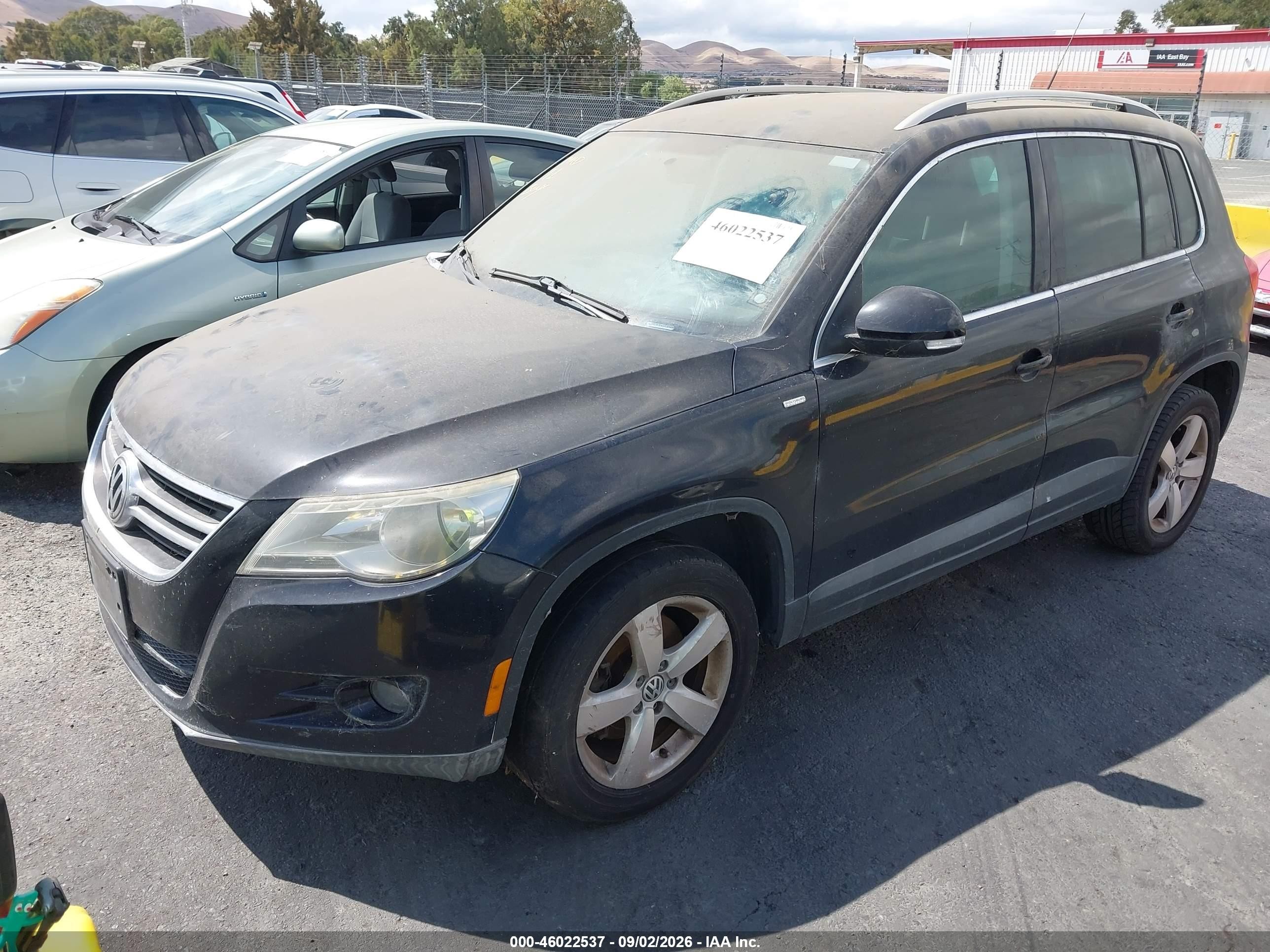 2010 Volkswagen Tiguan Wolfsburg Edition Черный vin: WVGAV7AX5AW003187