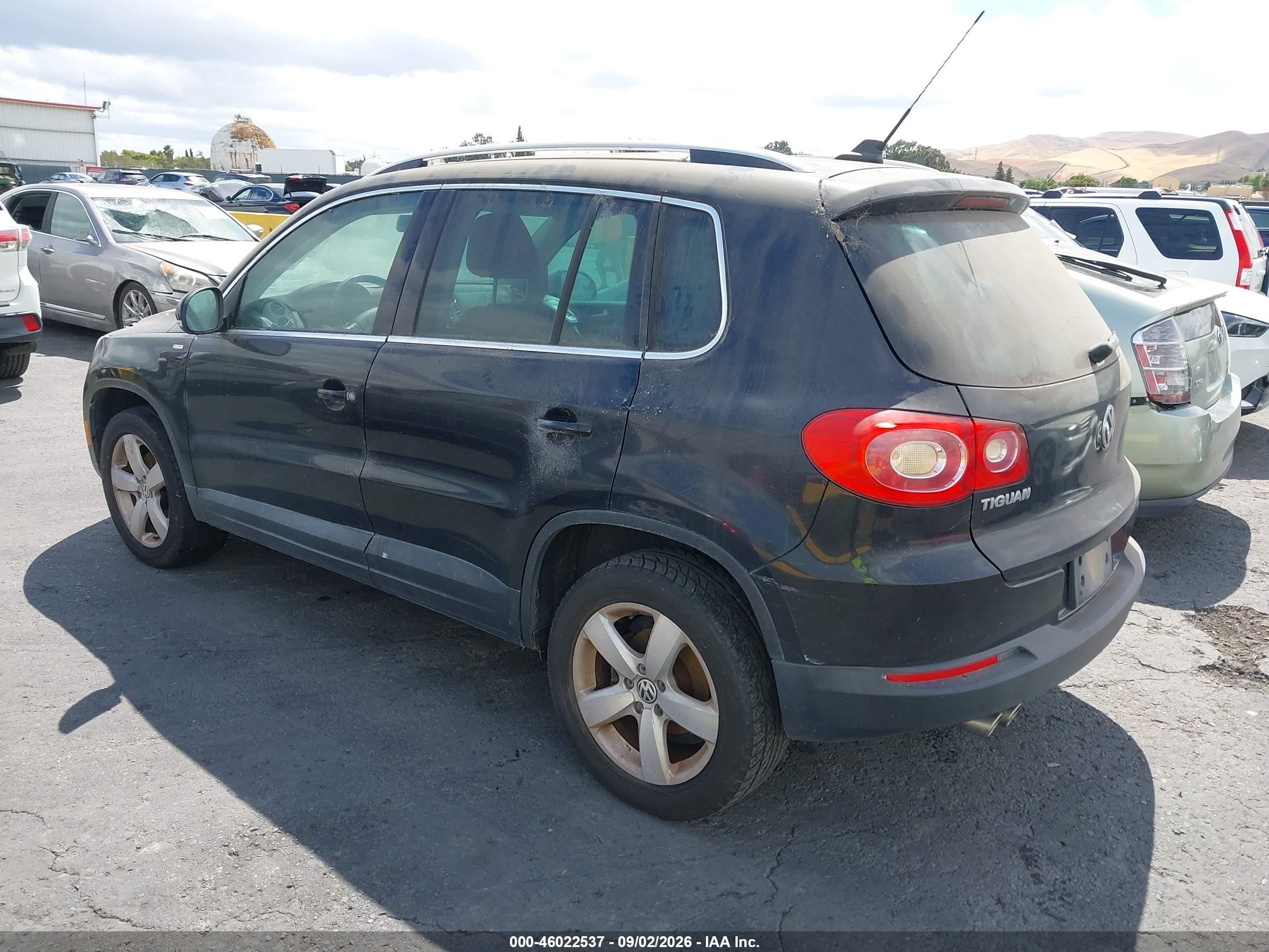 2010 Volkswagen Tiguan Wolfsburg Edition Черный vin: WVGAV7AX5AW003187