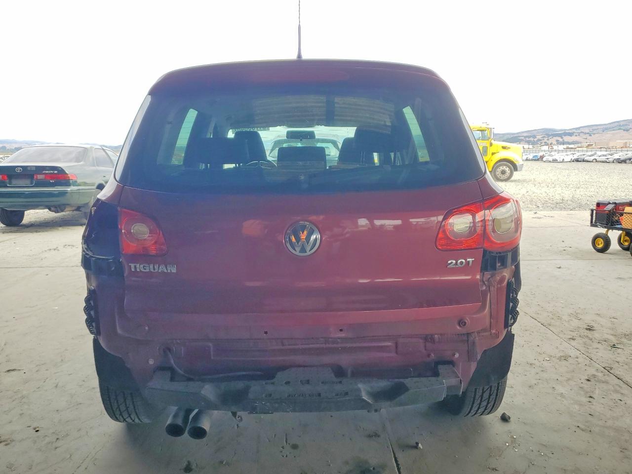 2011 Volkswagen Tiguan S Red vin: WVGAV7AX5BW000436