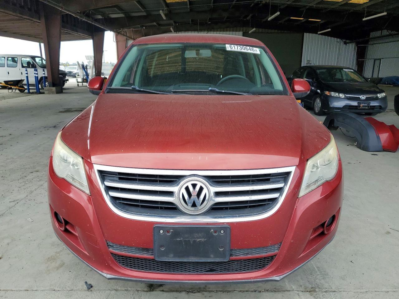 2011 Volkswagen Tiguan S Red vin: WVGAV7AX5BW000436