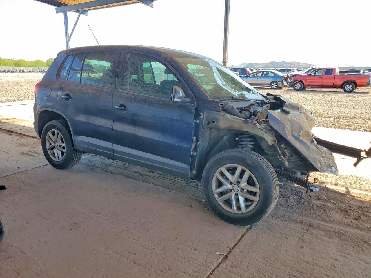 2011 Volkswagen Tiguan S Black vin: WVGAV7AX5BW501651