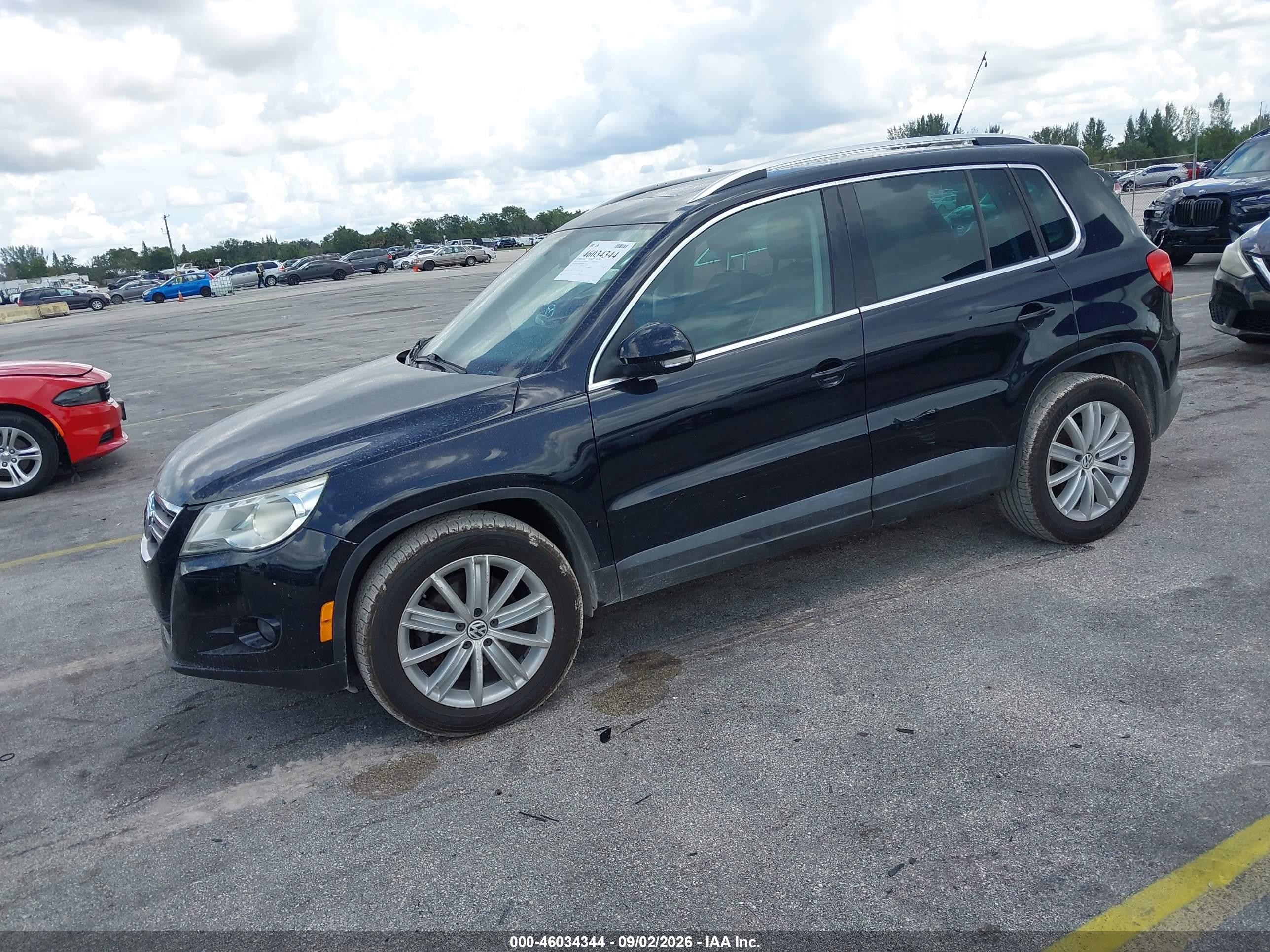 2011 Volkswagen Tiguan Se Black vin: WVGAV7AX5BW503187