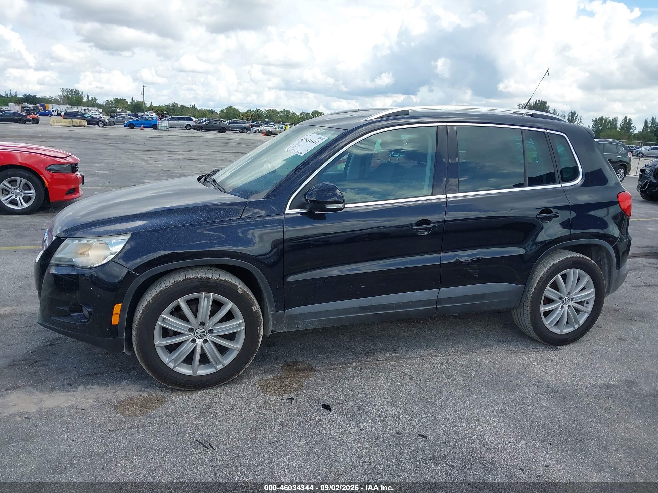 2011 Volkswagen Tiguan Se Black vin: WVGAV7AX5BW503187