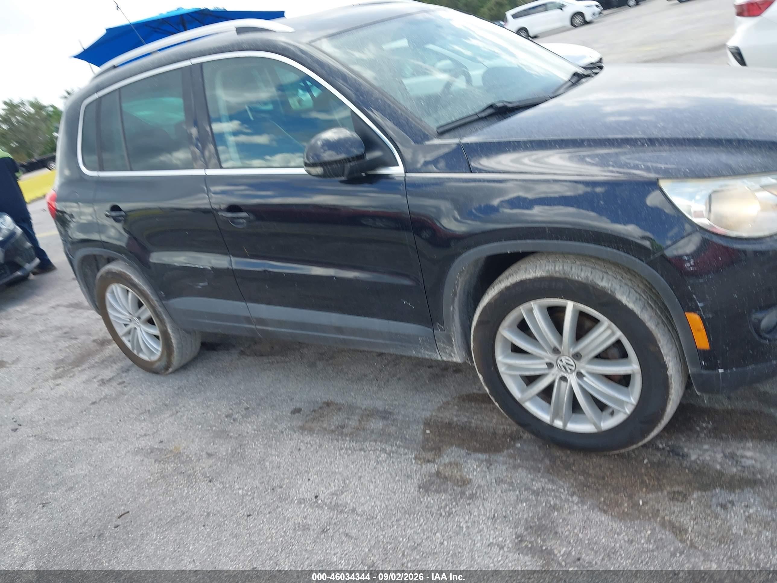 2011 Volkswagen Tiguan Se Black vin: WVGAV7AX5BW503187