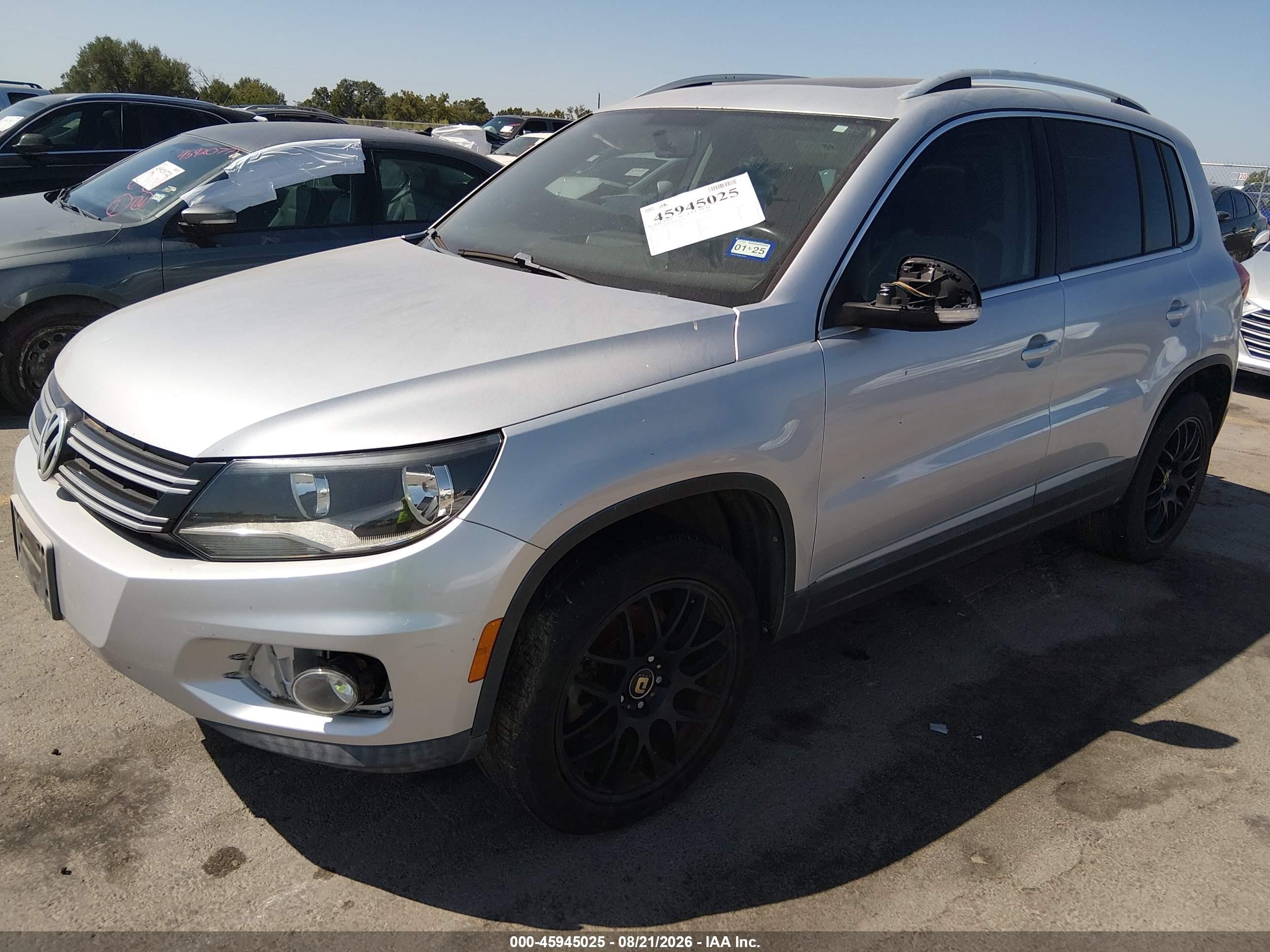 2012 Volkswagen Tiguan Se Gray vin: WVGAV7AX5CW529080