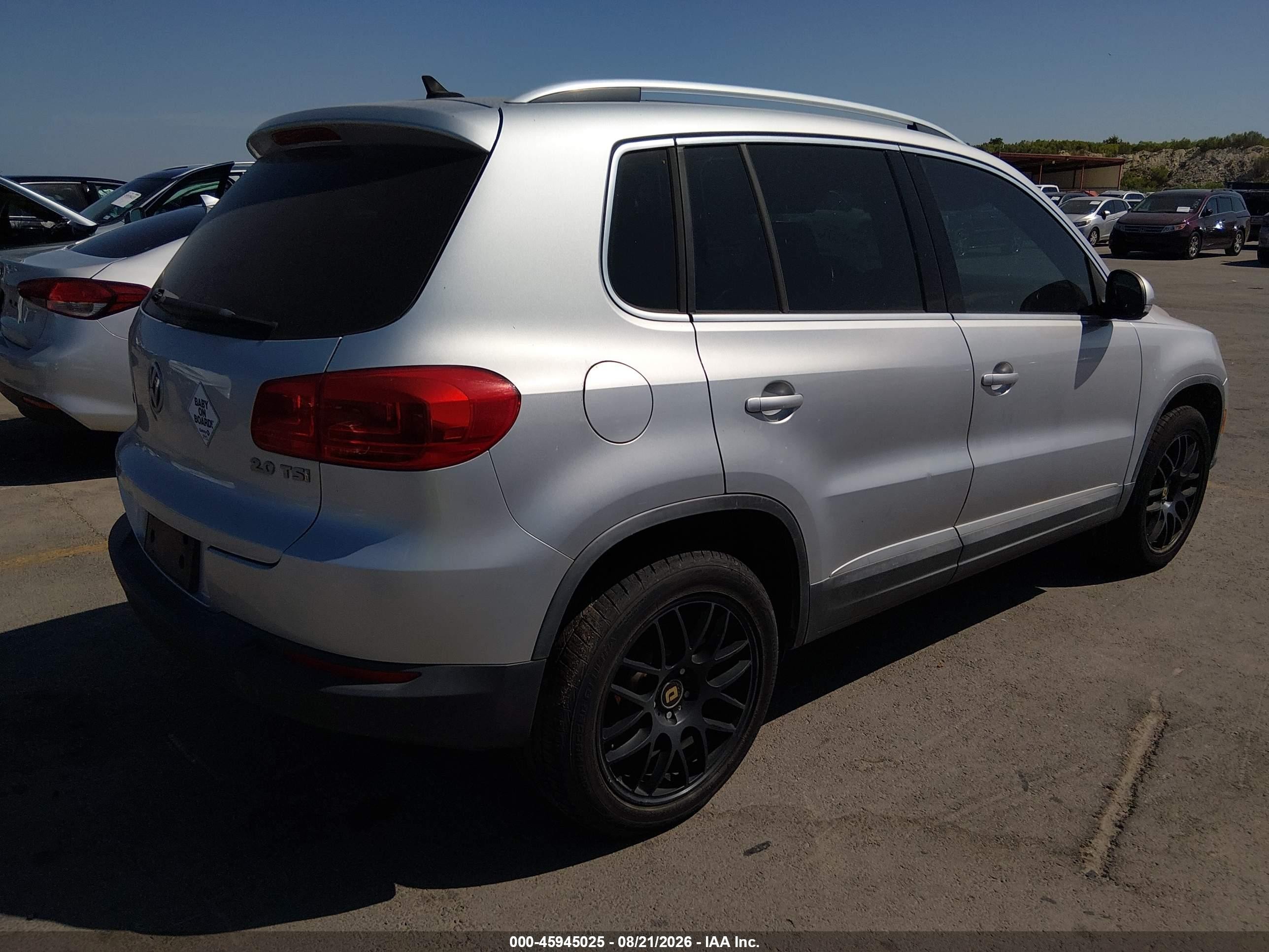 2012 Volkswagen Tiguan Se Gray vin: WVGAV7AX5CW529080
