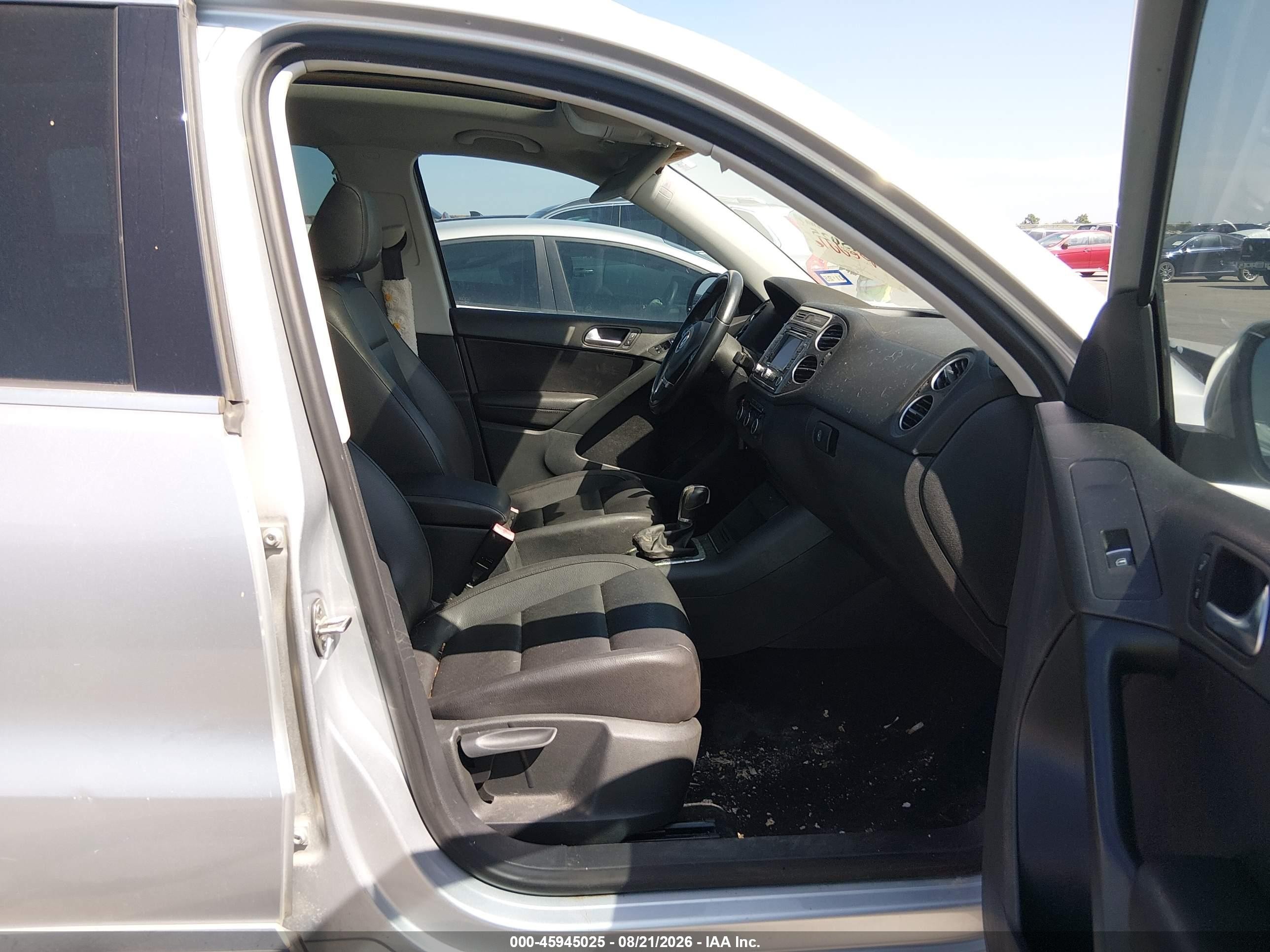 2012 Volkswagen Tiguan Se Gray vin: WVGAV7AX5CW529080