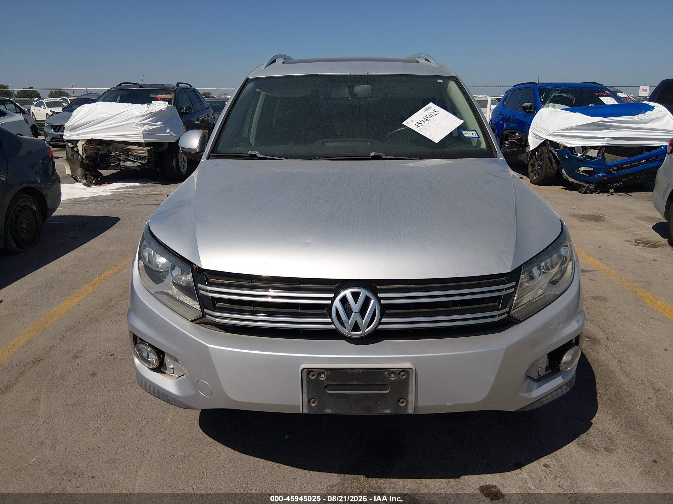 2012 Volkswagen Tiguan Se Gray vin: WVGAV7AX5CW529080