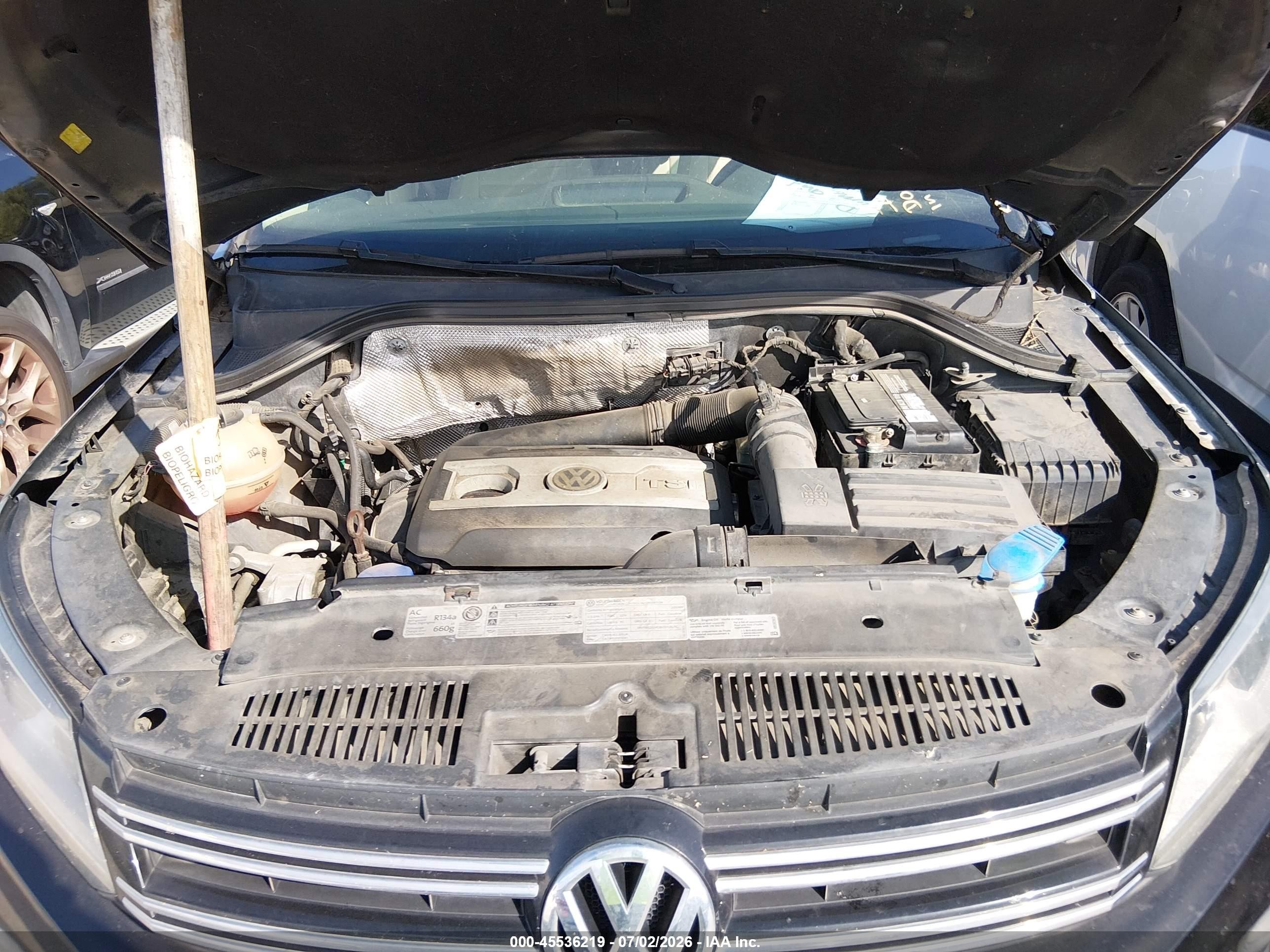 2012 Volkswagen Tiguan Se Black vin: WVGAV7AX5CW555789