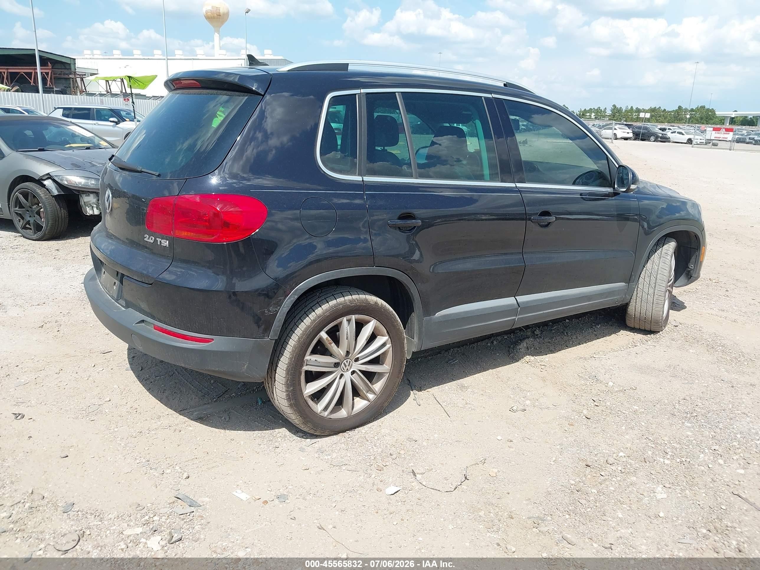 2013 Volkswagen Tiguan Se Black vin: WVGAV7AX5DW523345