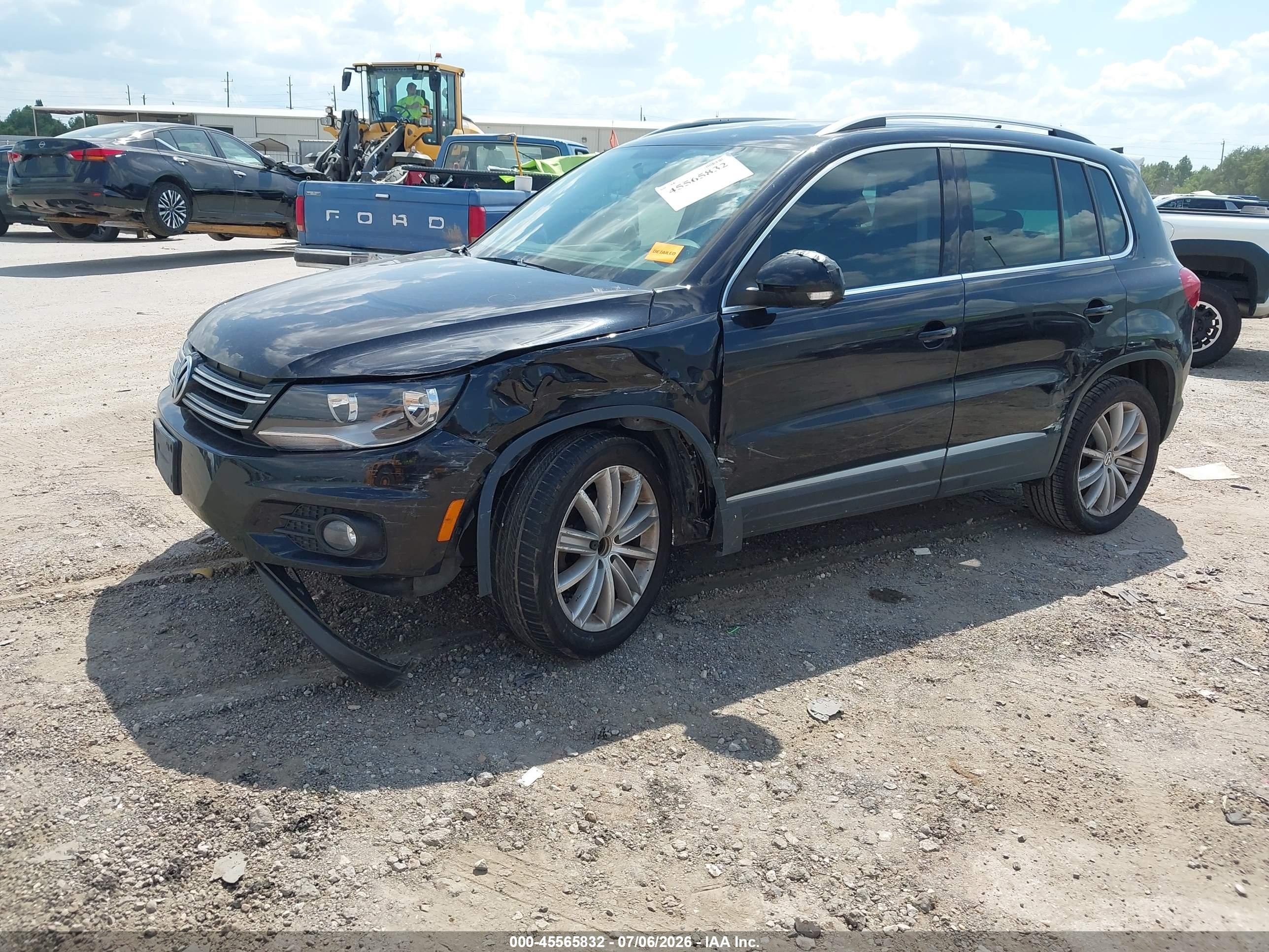 2013 Volkswagen Tiguan Se Black vin: WVGAV7AX5DW523345
