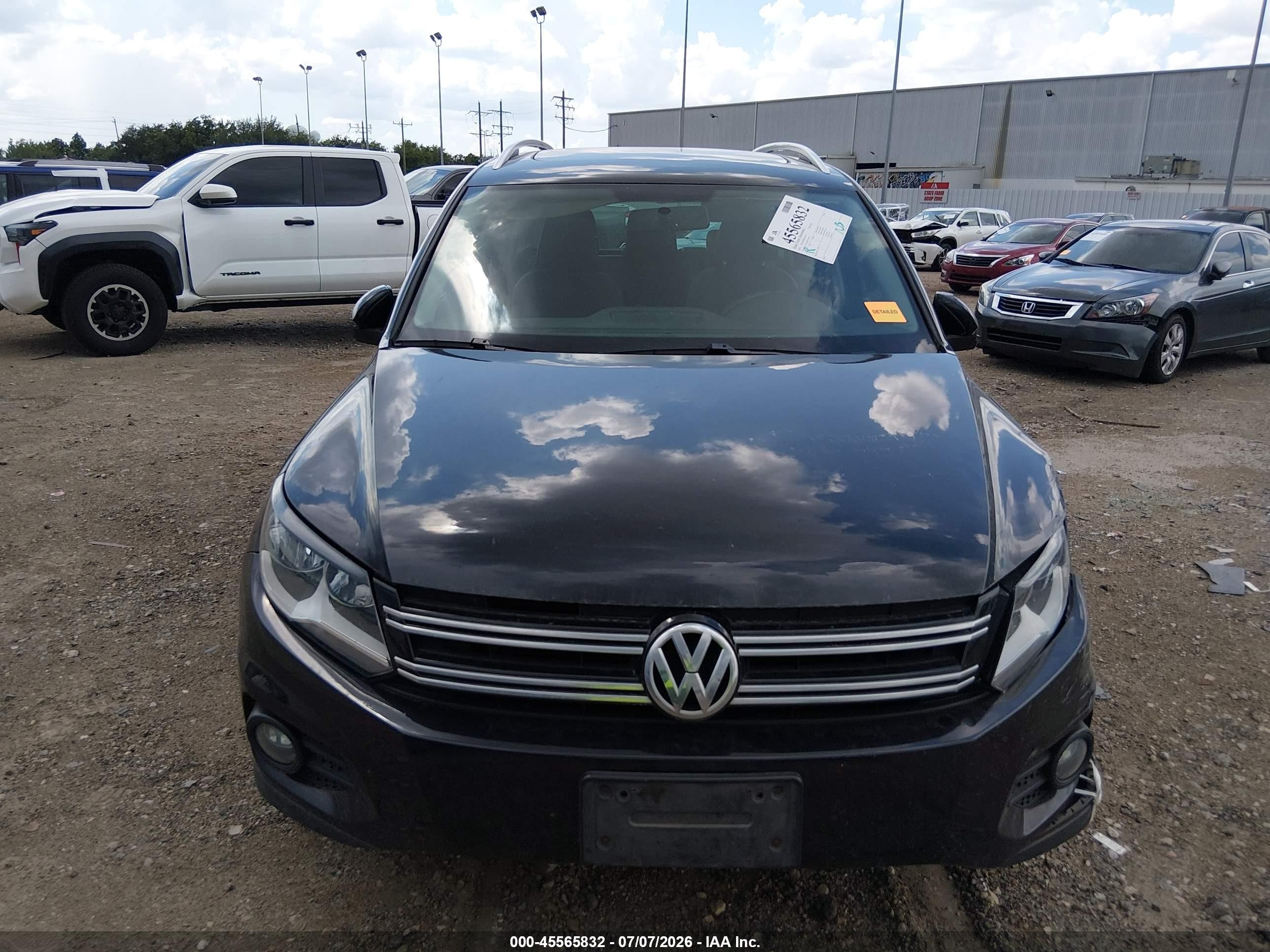 2013 Volkswagen Tiguan Se Black vin: WVGAV7AX5DW523345