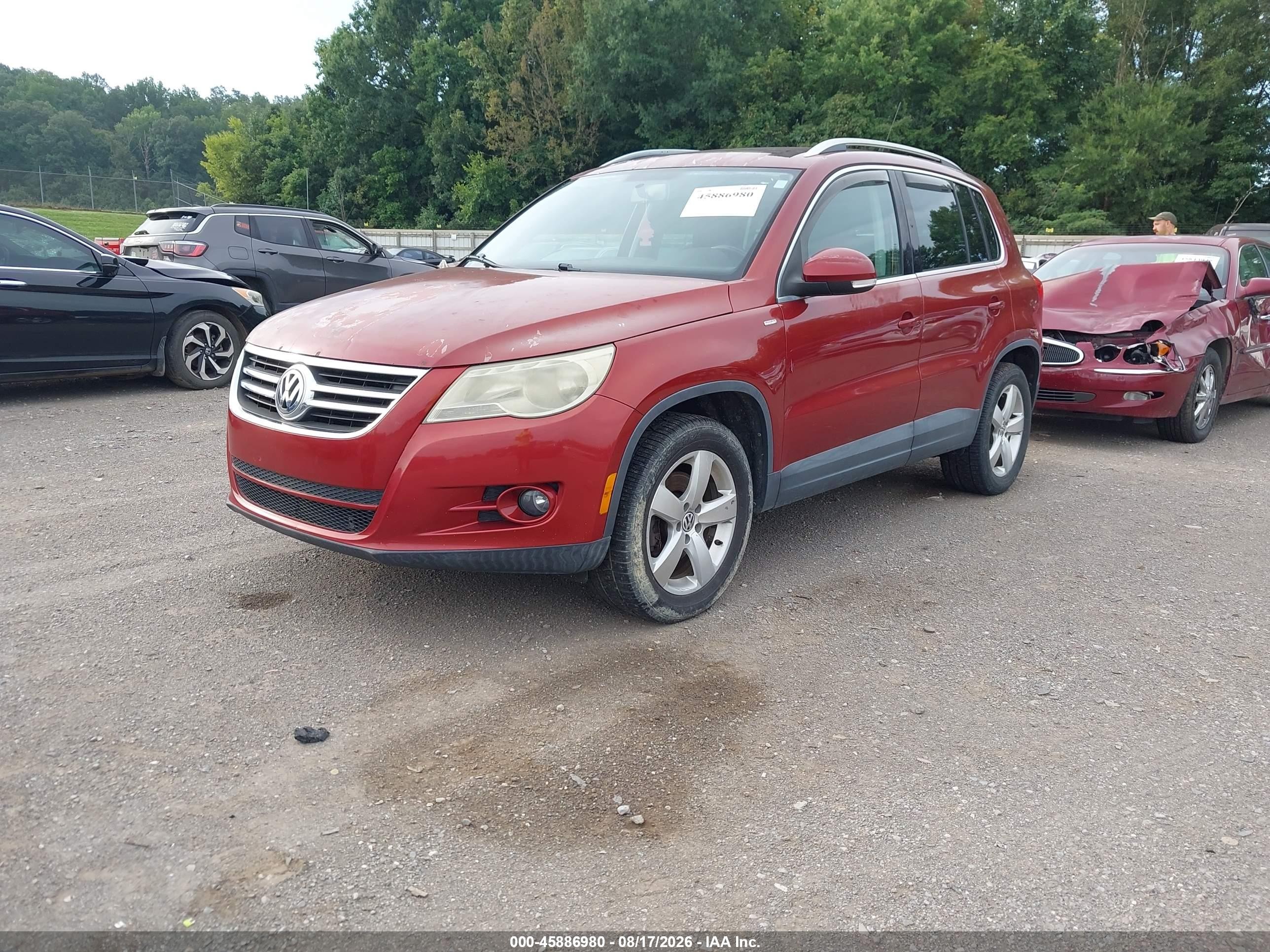 2010 Volkswagen Tiguan Wolfsburg Edition Red vin: WVGAV7AX6AW002288
