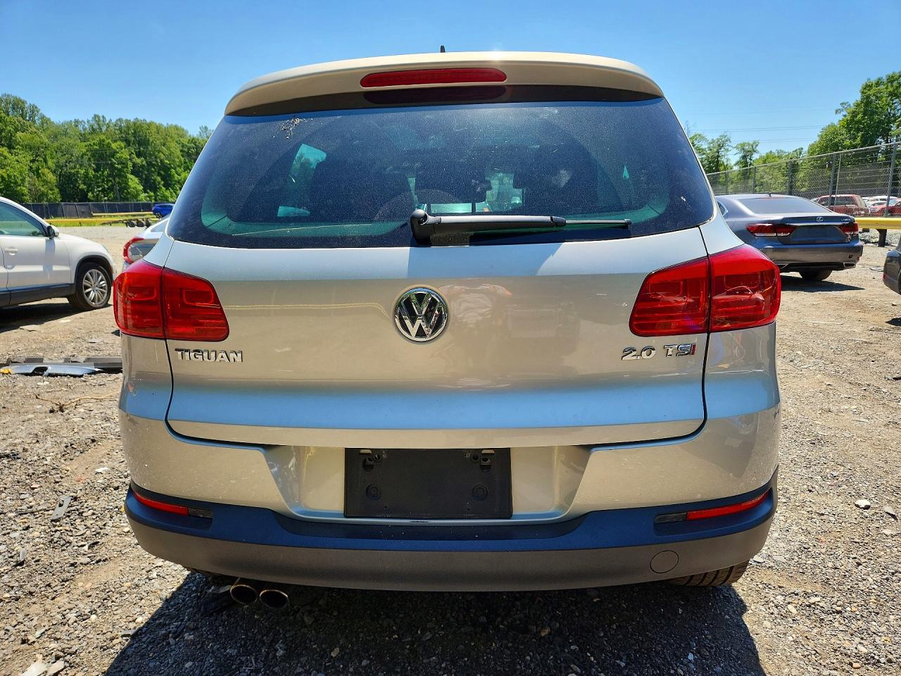 2013 Volkswagen Tiguan S Silver vin: WVGAV7AX6DW502438