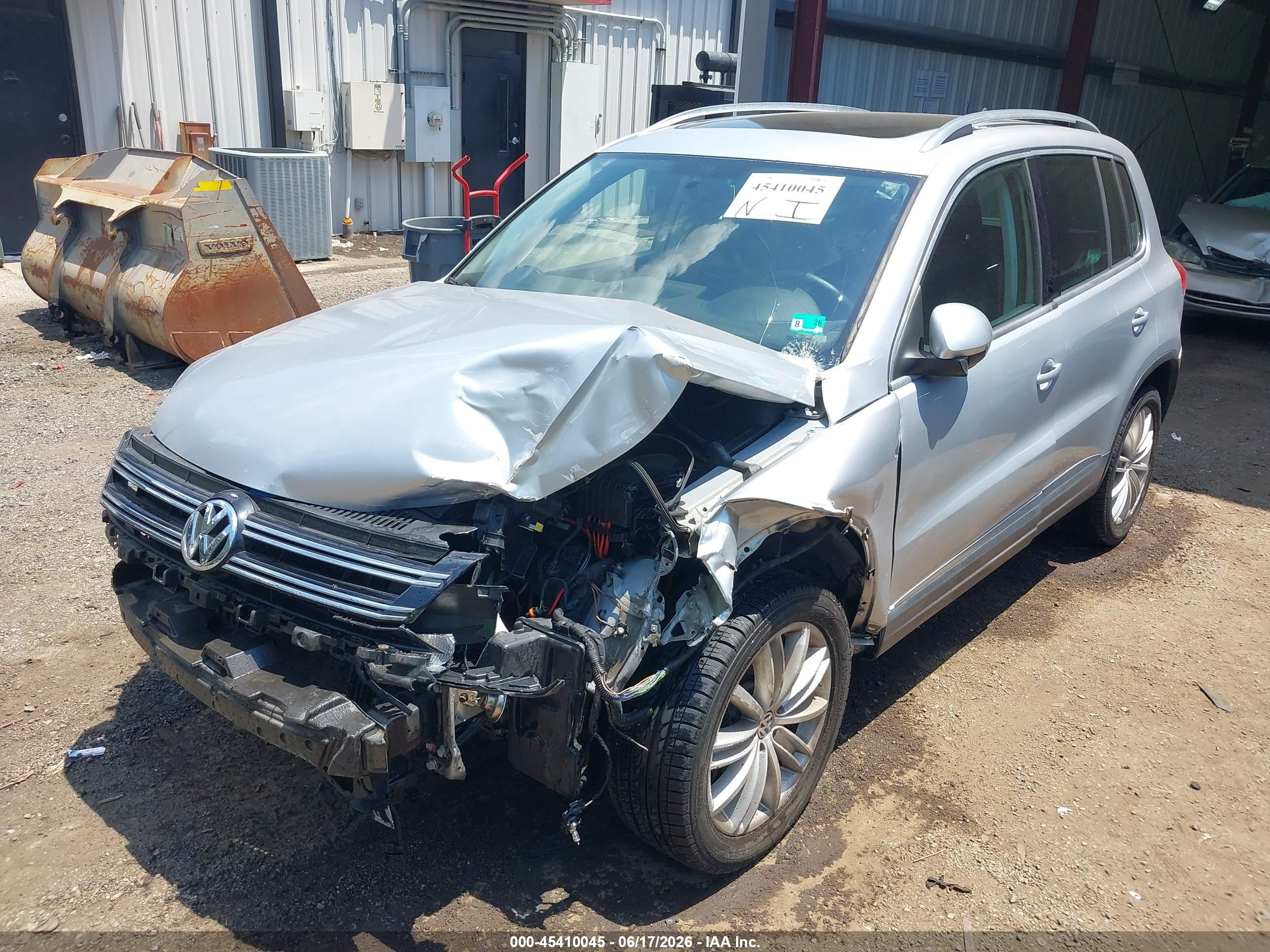 2013 Volkswagen Tiguan Se Gray vin: WVGAV7AX6DW535052