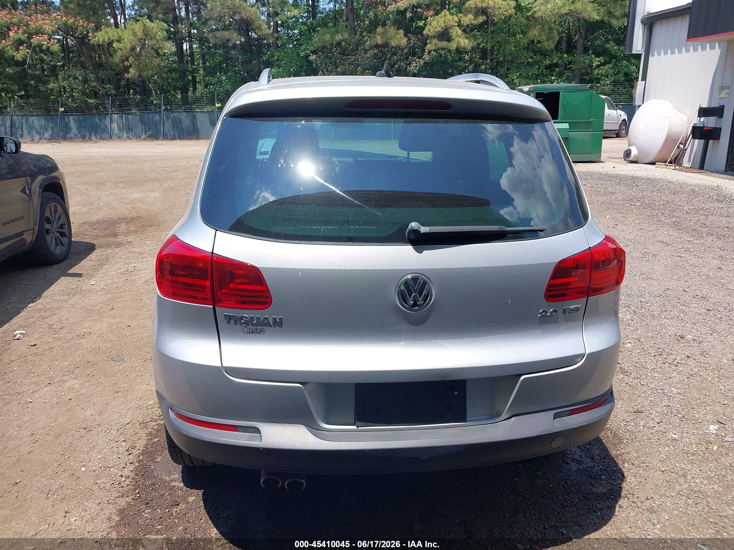 2013 Volkswagen Tiguan Se Gray vin: WVGAV7AX6DW535052