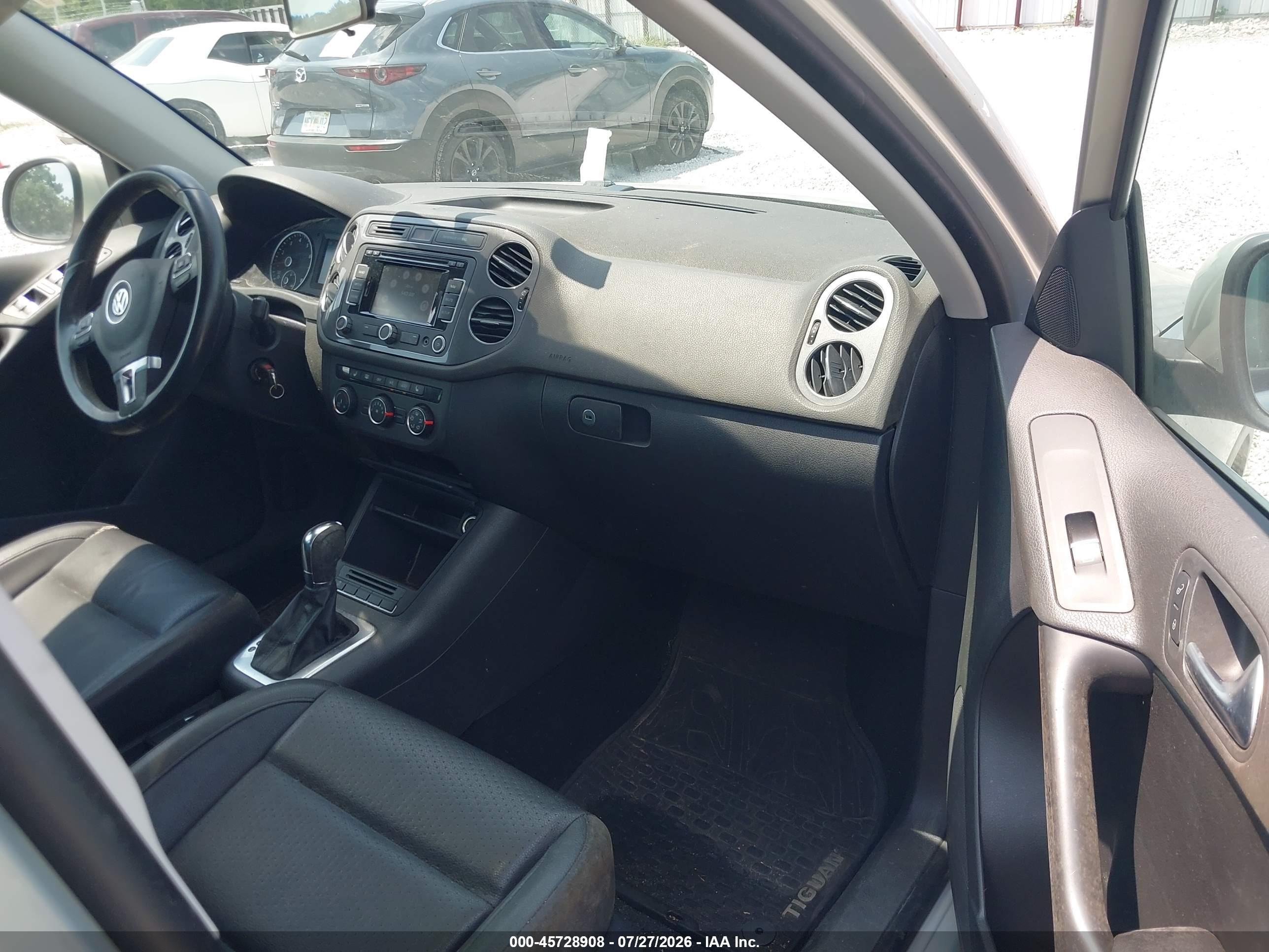 2013 Volkswagen Tiguan Se Silver vin: WVGAV7AX6DW547203