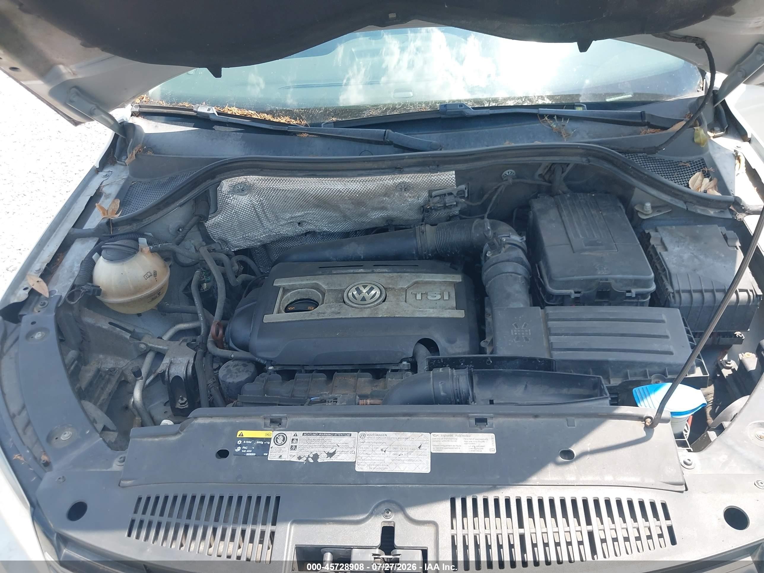 2013 Volkswagen Tiguan Se Silver vin: WVGAV7AX6DW547203