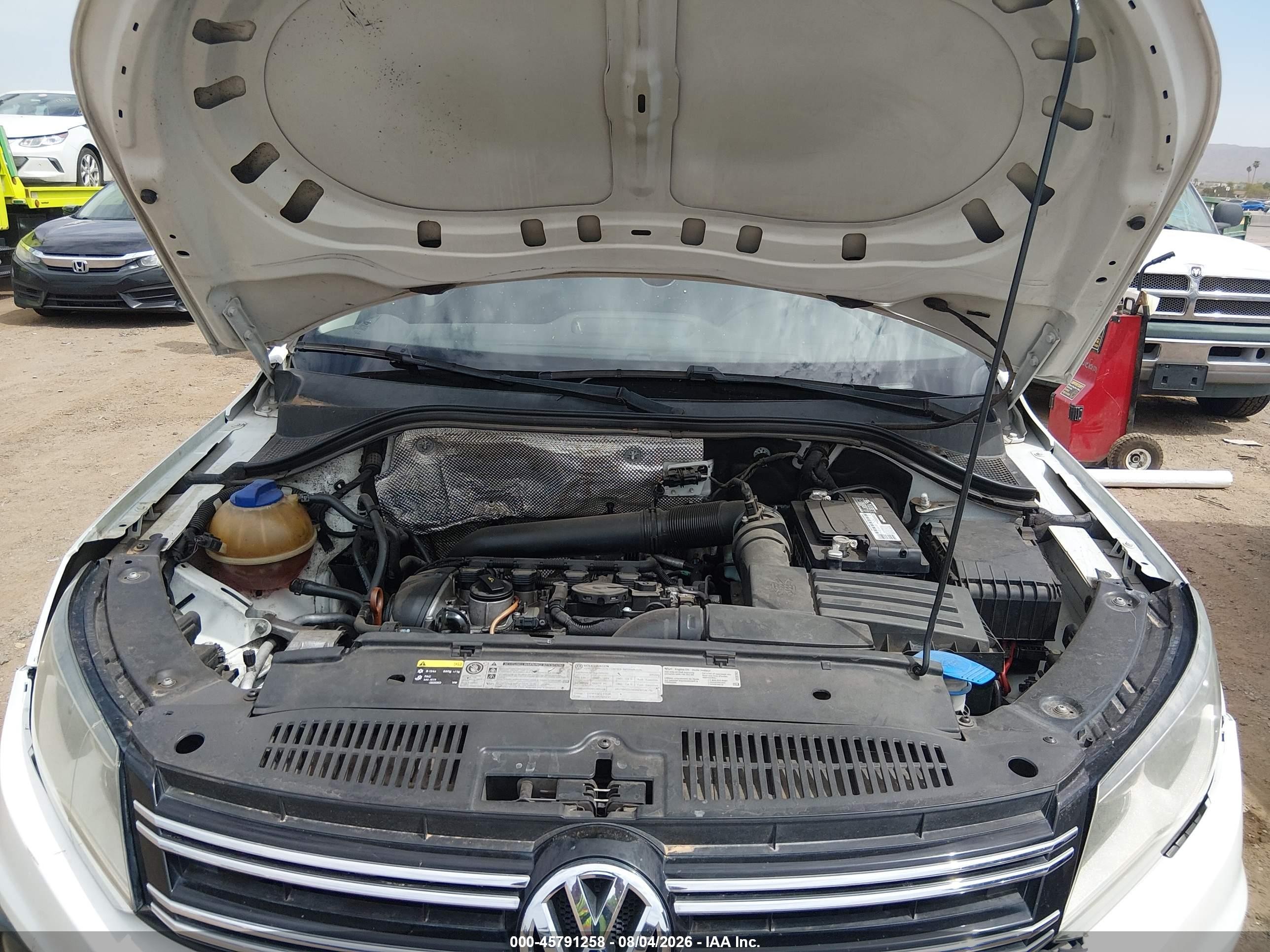 2013 Volkswagen Tiguan Se White vin: WVGAV7AX6DW551011