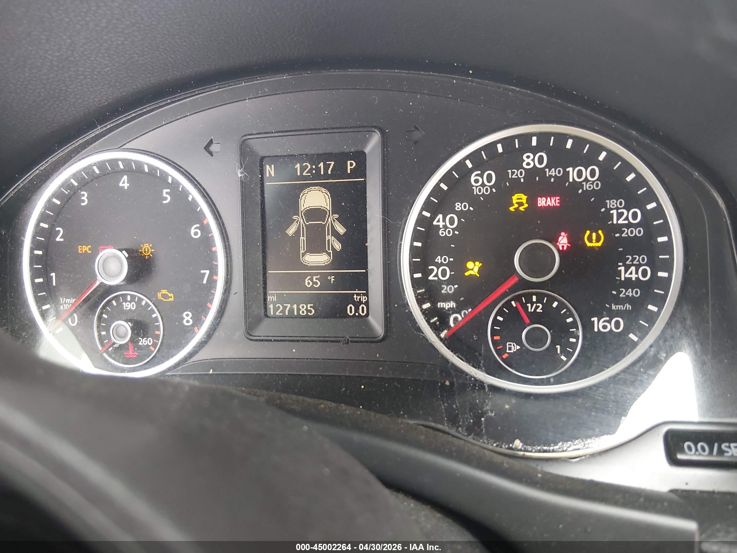 2015 Volkswagen Tiguan Se Gray vin: WVGAV7AX6FW598736