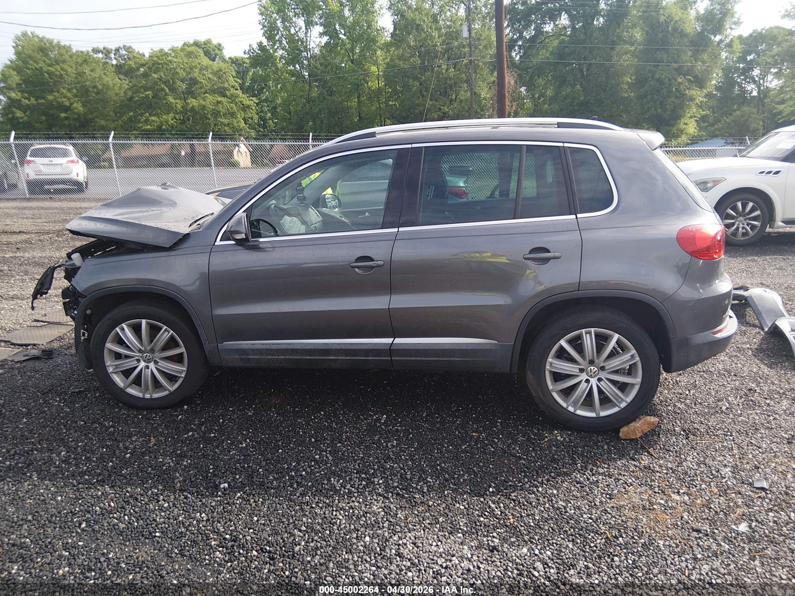 2015 Volkswagen Tiguan Se Gray vin: WVGAV7AX6FW598736
